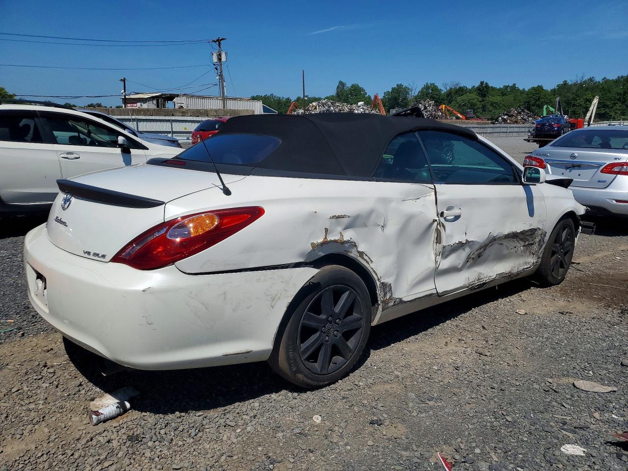 2006 Toyota Camry Solara Sle V6 White vin: 4T1FA38P76U068237