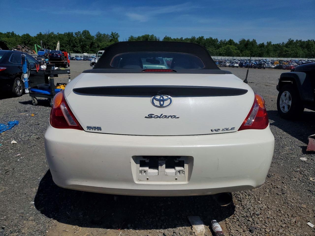 2006 Toyota Camry Solara Sle V6 White vin: 4T1FA38P76U068237