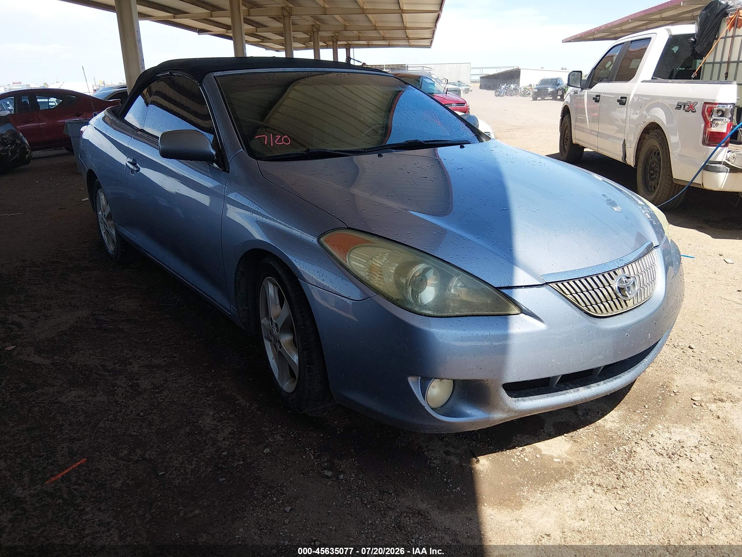 2006 Toyota Camry Solara Se Blue vin: 4T1FA38P76U073597