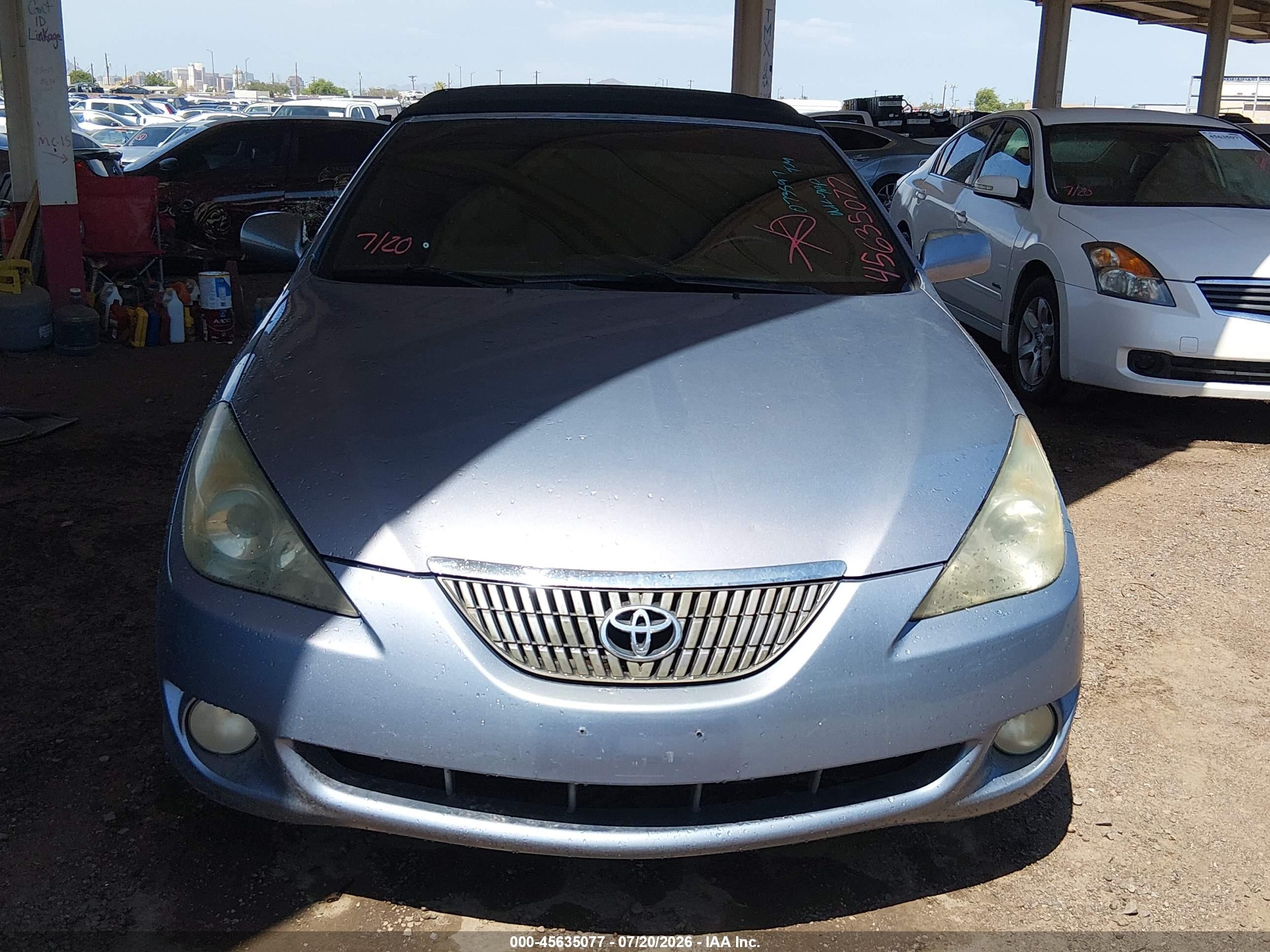 2006 Toyota Camry Solara Se Blue vin: 4T1FA38P76U073597