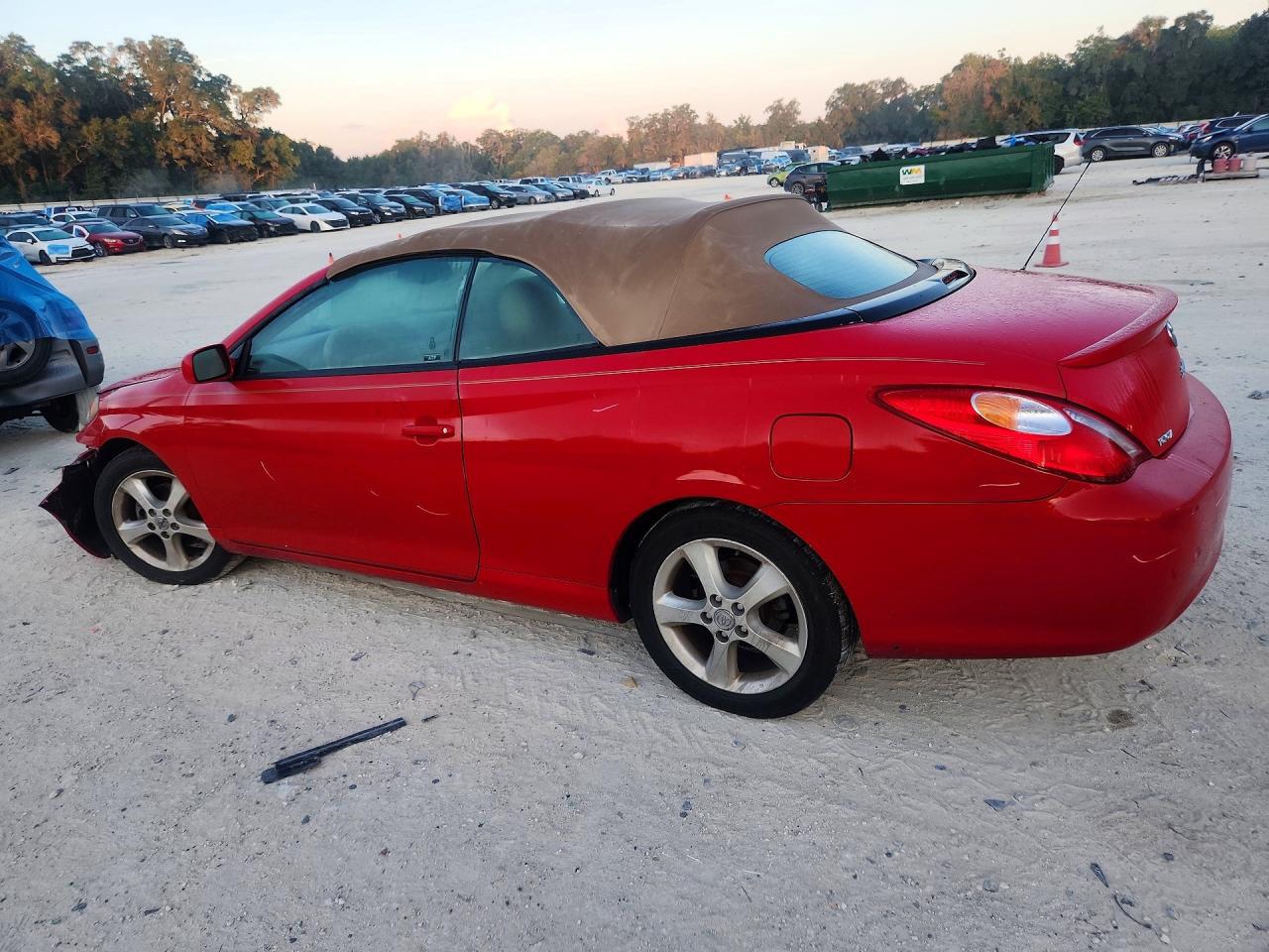 2006 Toyota Camry Solara Sle V6 Red vin: 4T1FA38P76U078783