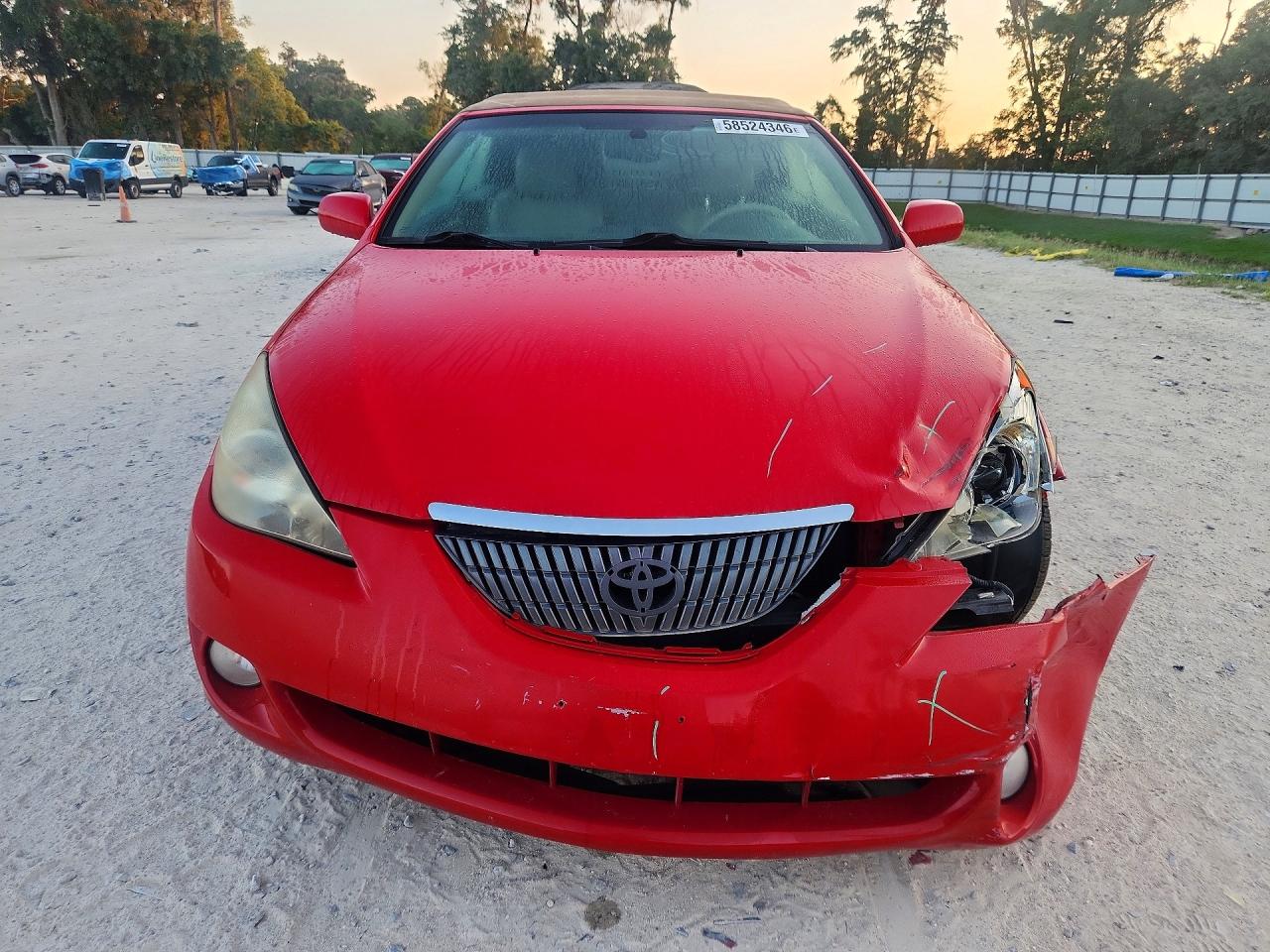 2006 Toyota Camry Solara Sle V6 Red vin: 4T1FA38P76U078783