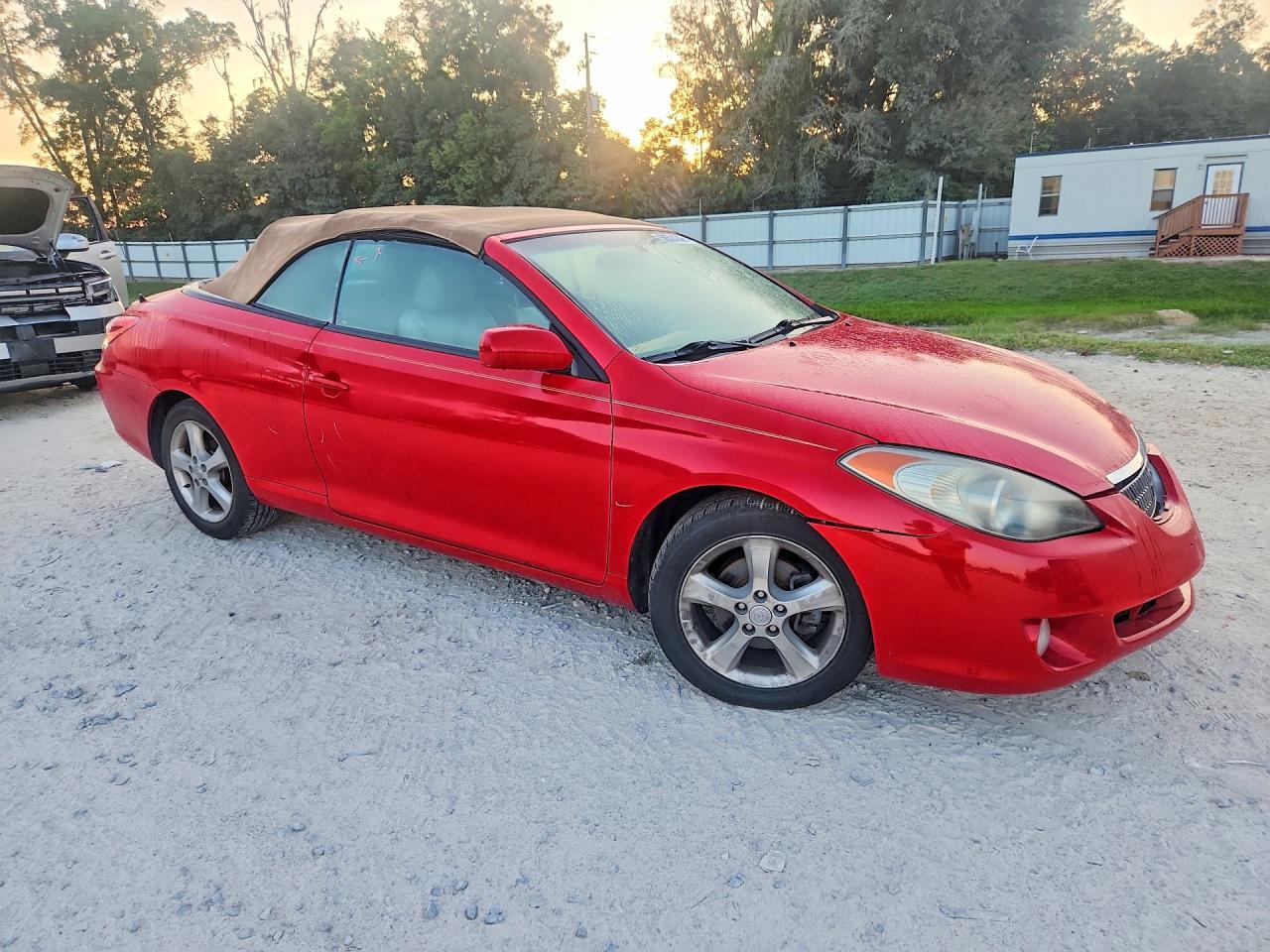 2006 Toyota Camry Solara Sle V6 Red vin: 4T1FA38P76U078783