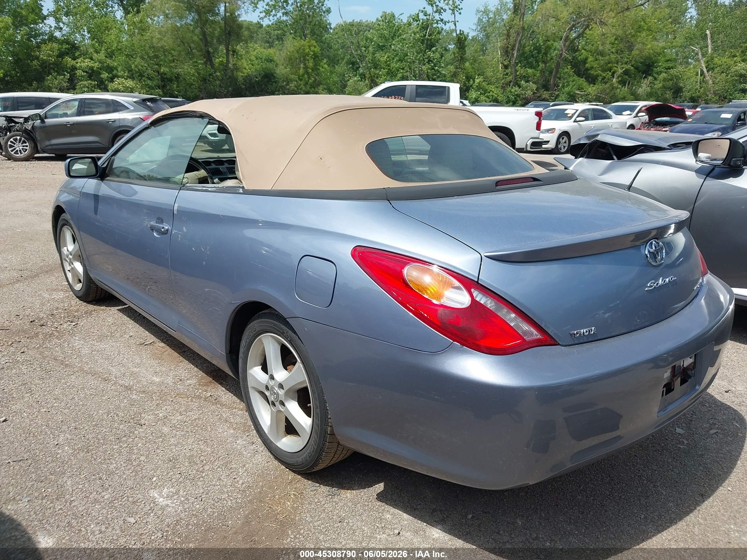 2006 Toyota Camry Solara Sle Синий vin: 4T1FA38P76U079187