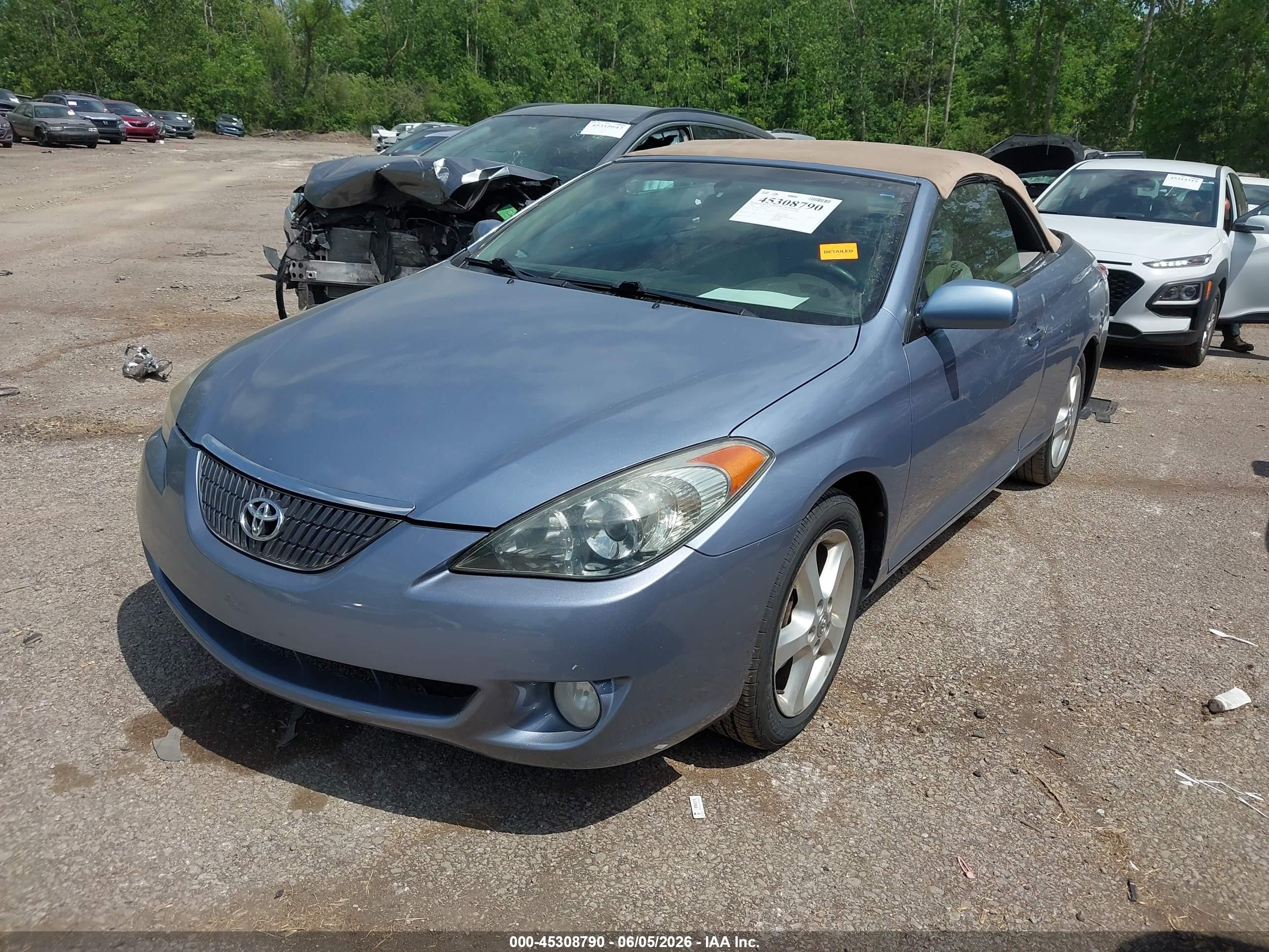 2006 Toyota Camry Solara Sle Синий vin: 4T1FA38P76U079187