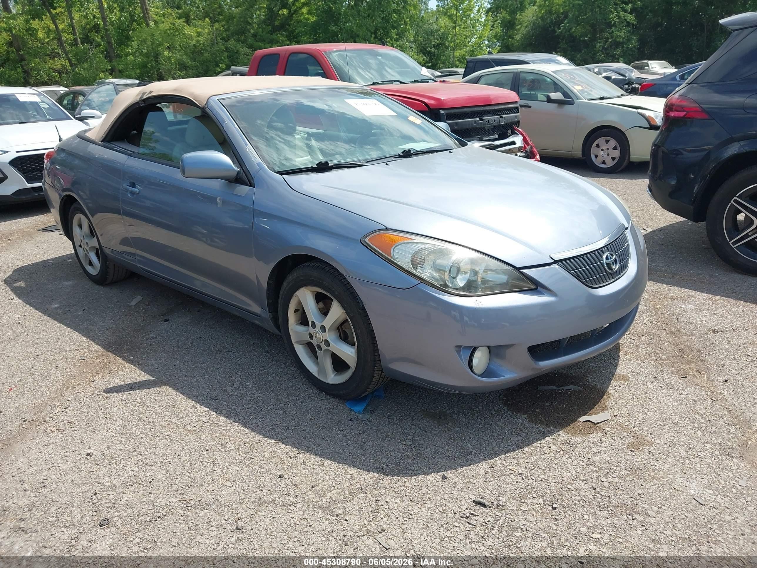2006 Toyota Camry Solara Sle Синий vin: 4T1FA38P76U079187