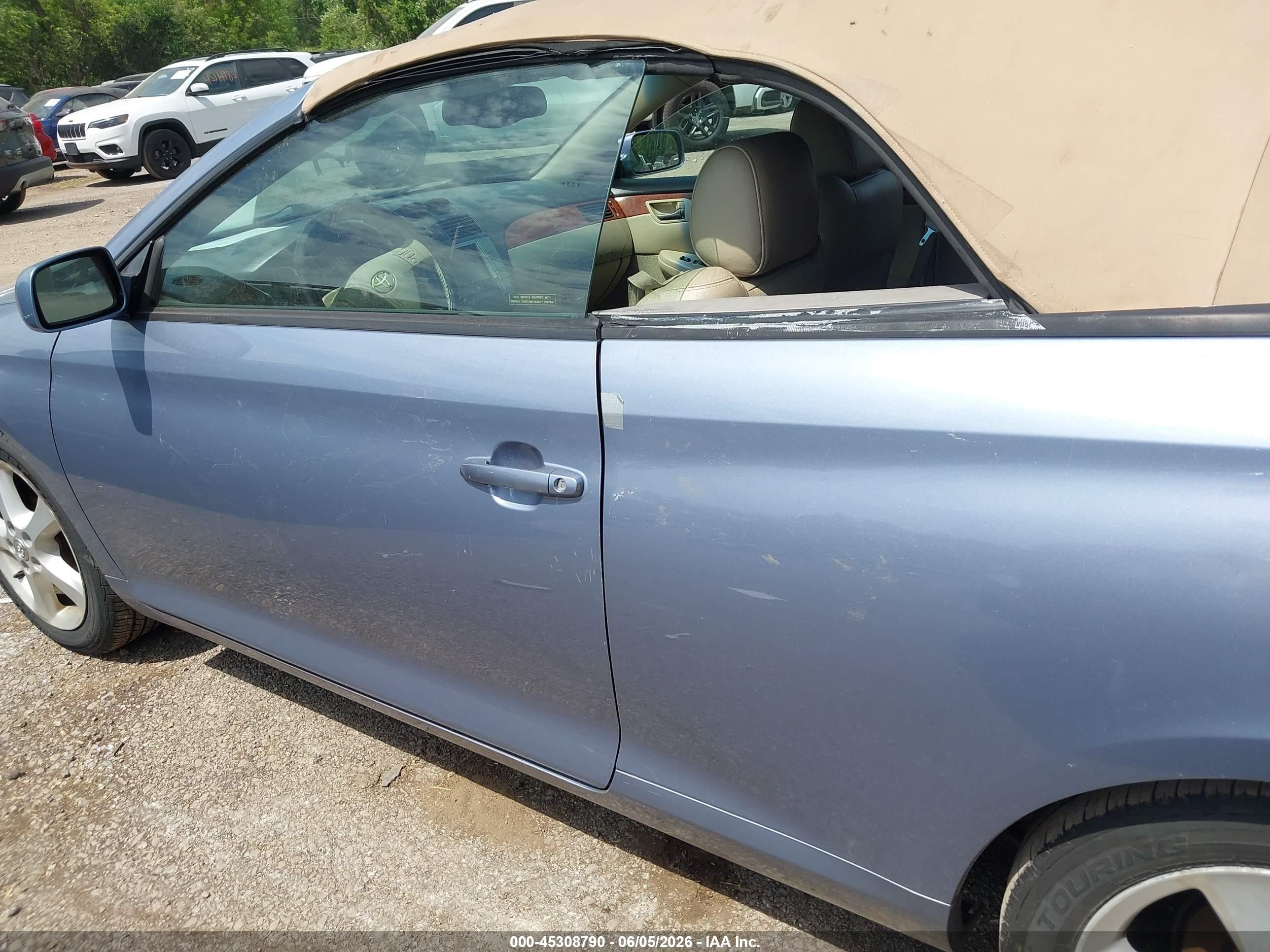 2006 Toyota Camry Solara Sle Синий vin: 4T1FA38P76U079187