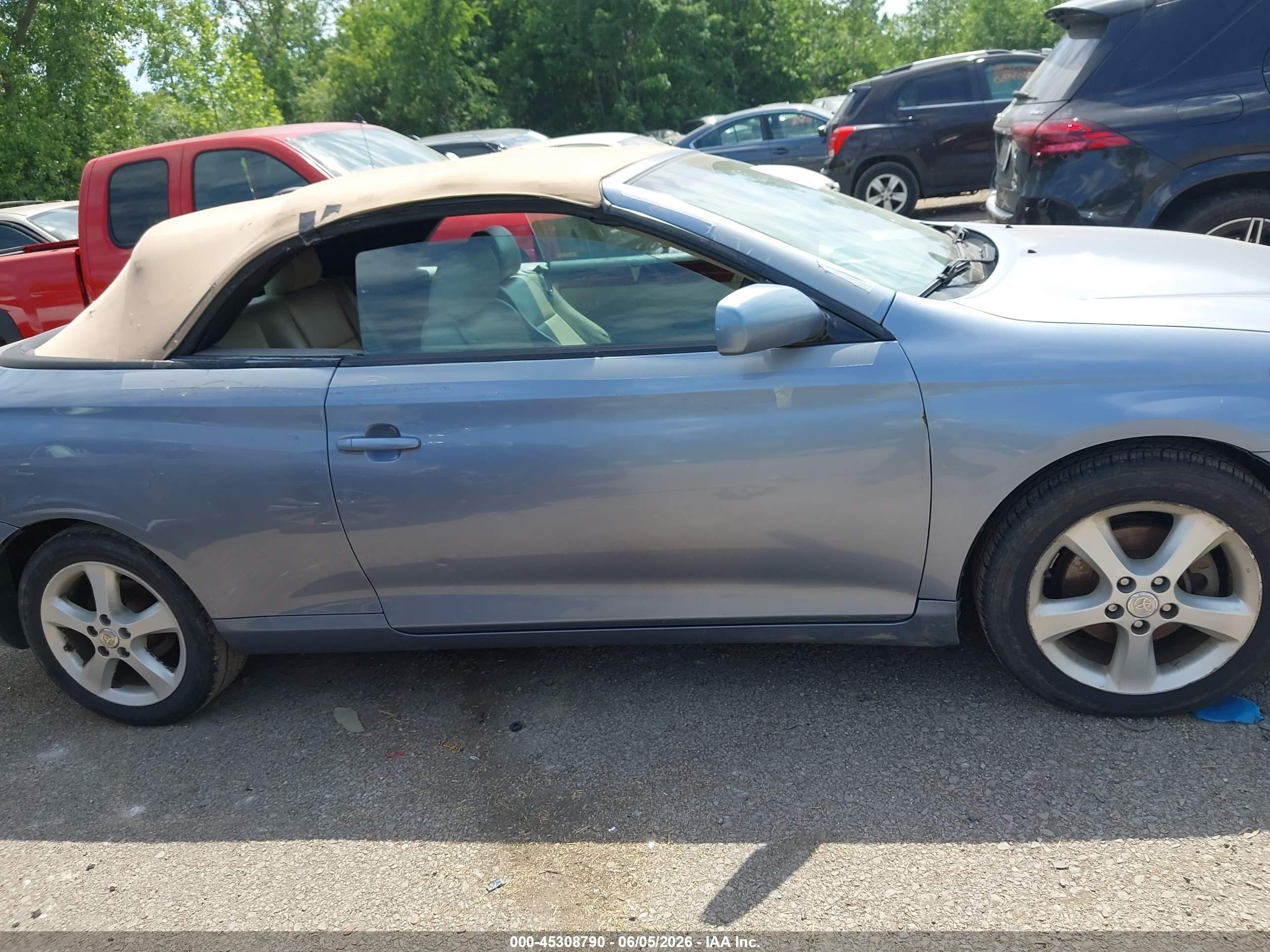 2006 Toyota Camry Solara Sle Синий vin: 4T1FA38P76U079187