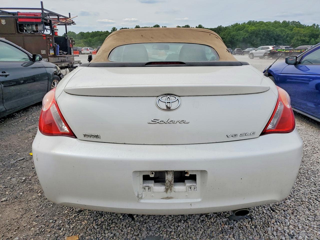 2006 Toyota Camry Solara Sle V6 White vin: 4T1FA38P76U101267