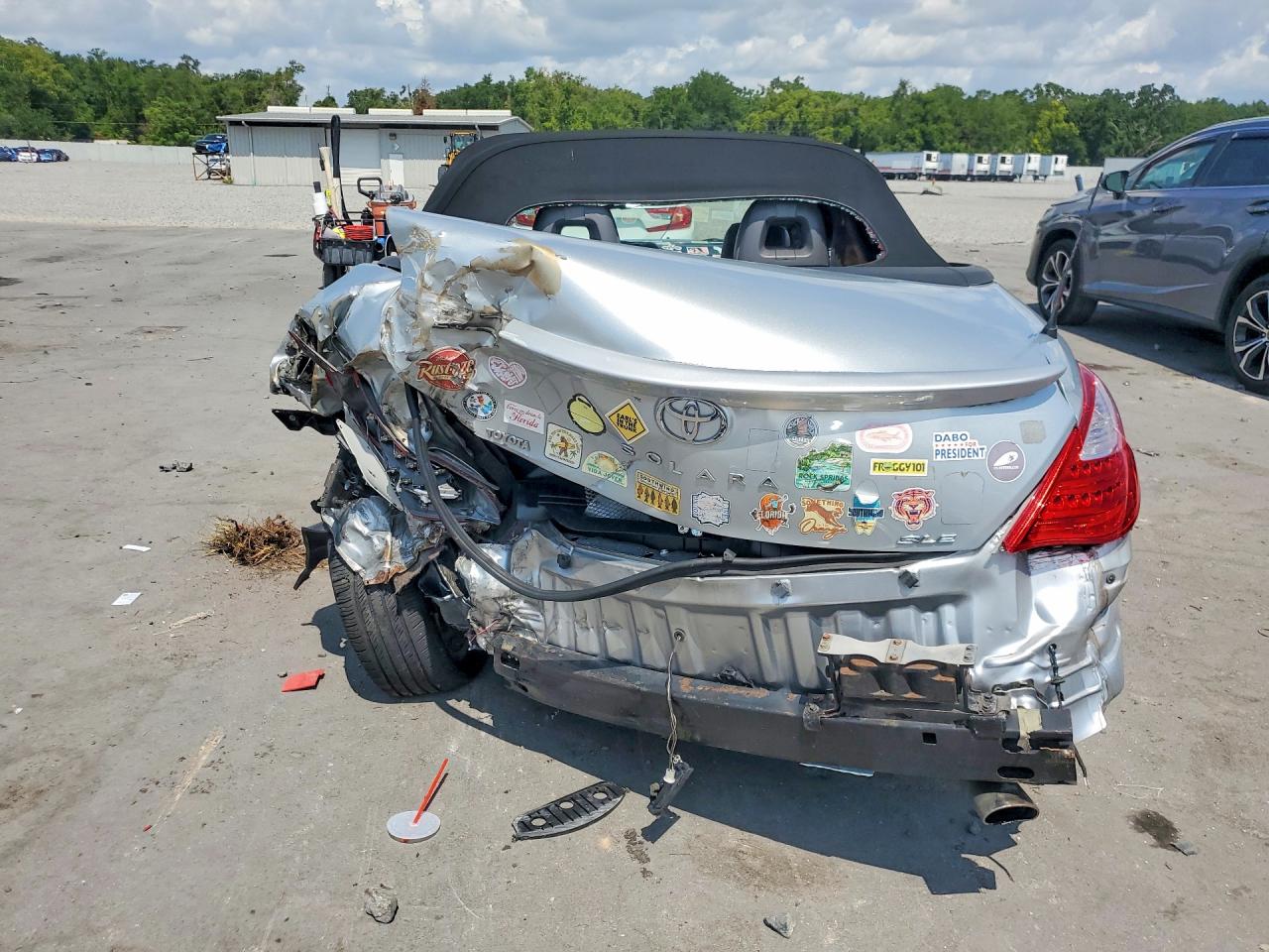 2007 Toyota Camry Solara Sle V6 Silver vin: 4T1FA38P77U120564