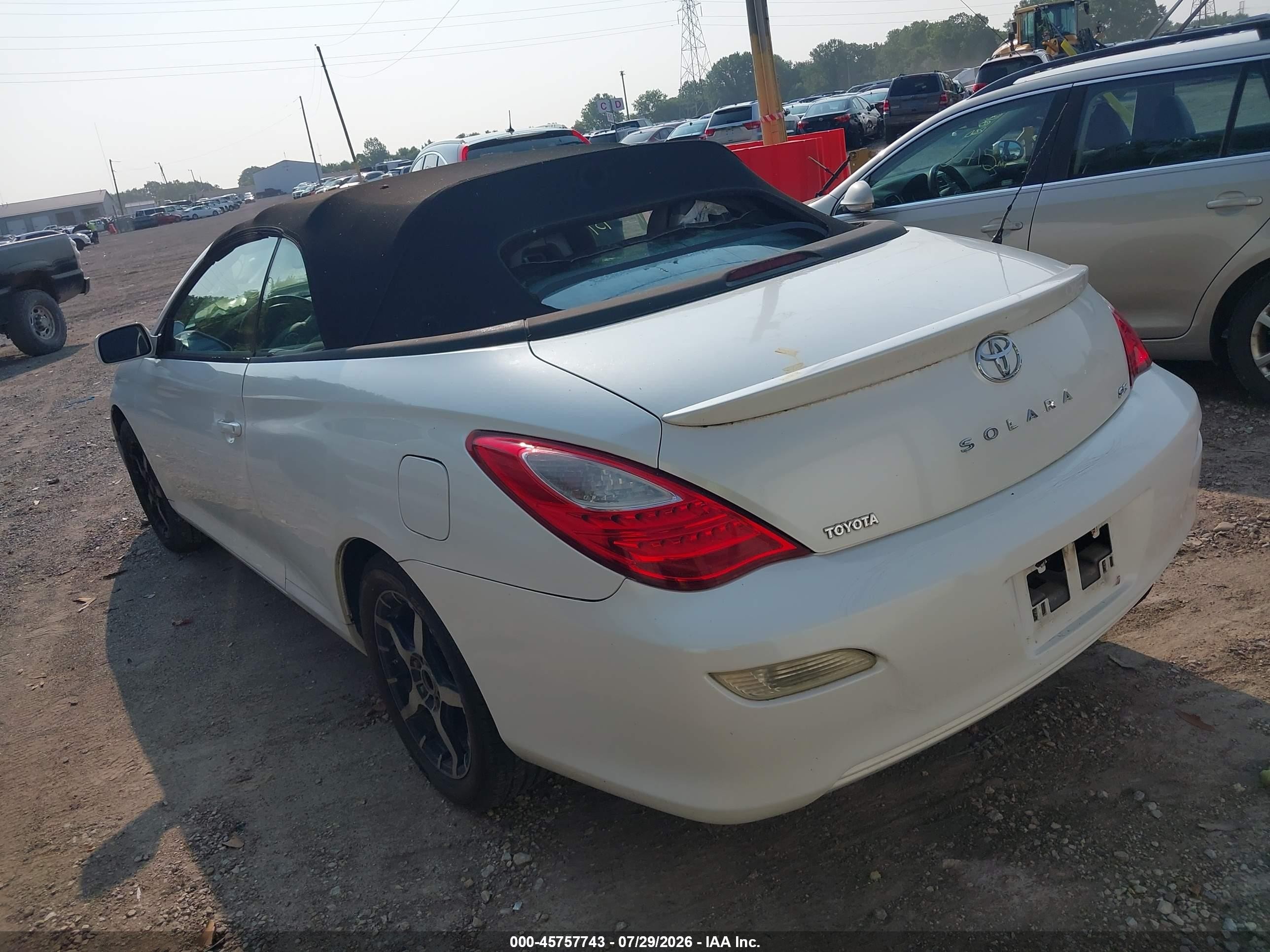 2007 Toyota Camry Solara Se White vin: 4T1FA38P77U124694