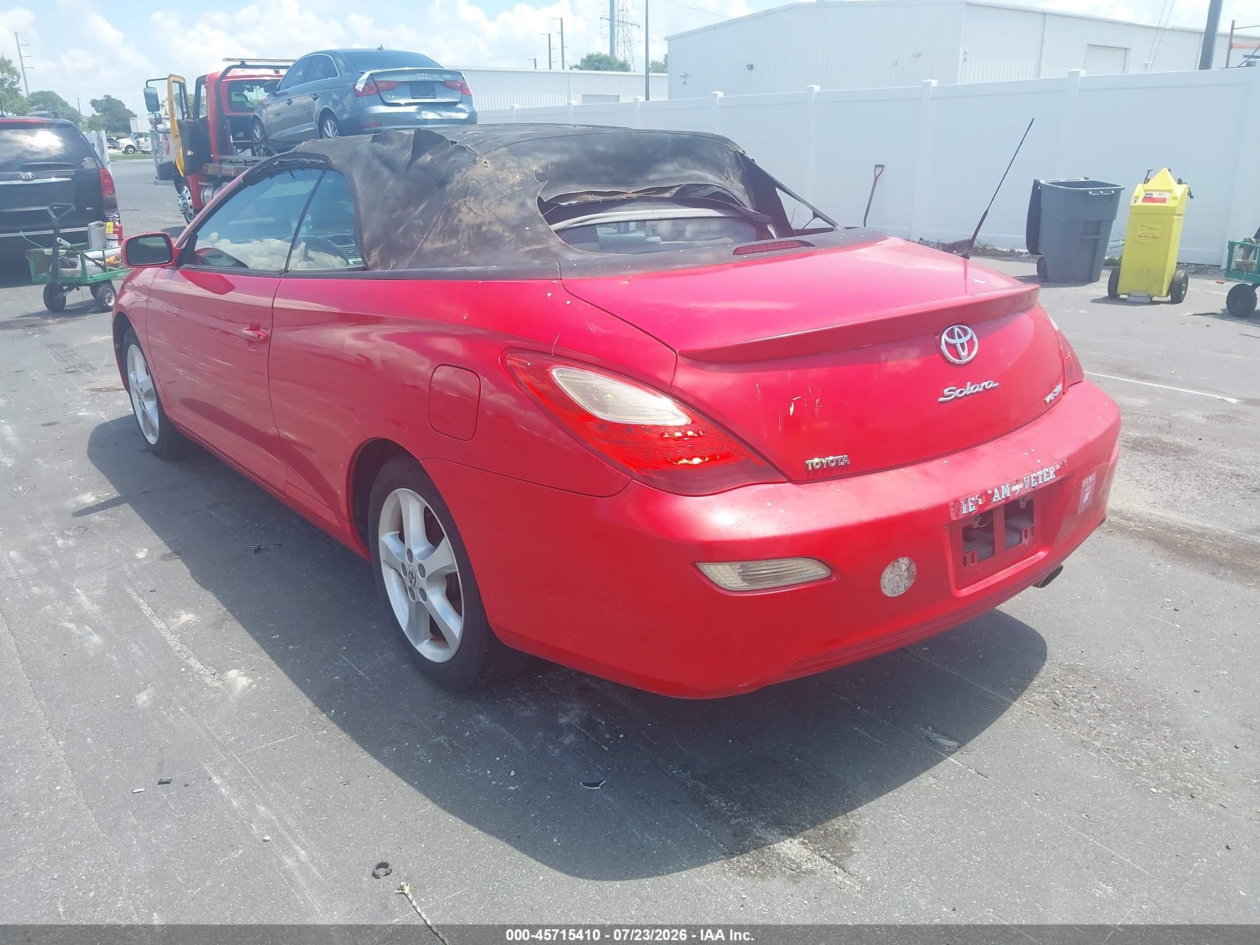 2008 Toyota Camry Solara Sle Красный vin: 4T1FA38P78U137446
