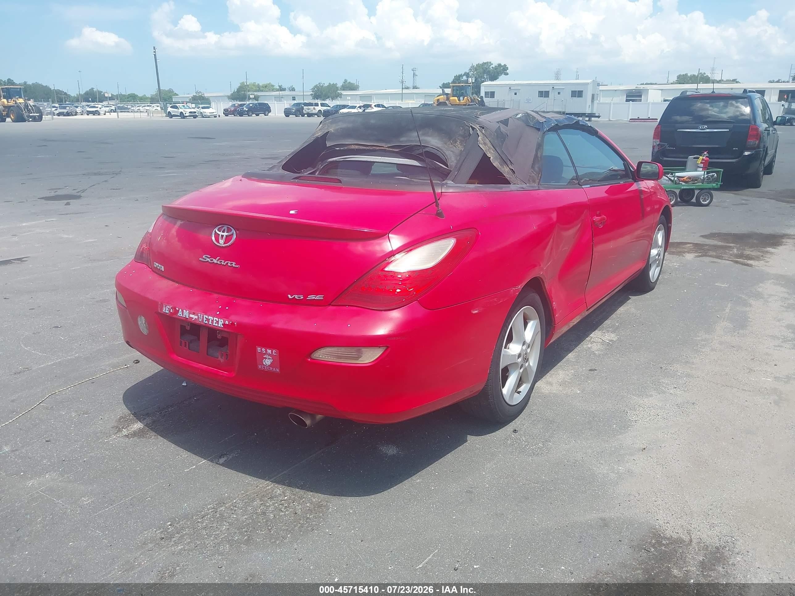 2008 Toyota Camry Solara Sle Красный vin: 4T1FA38P78U137446
