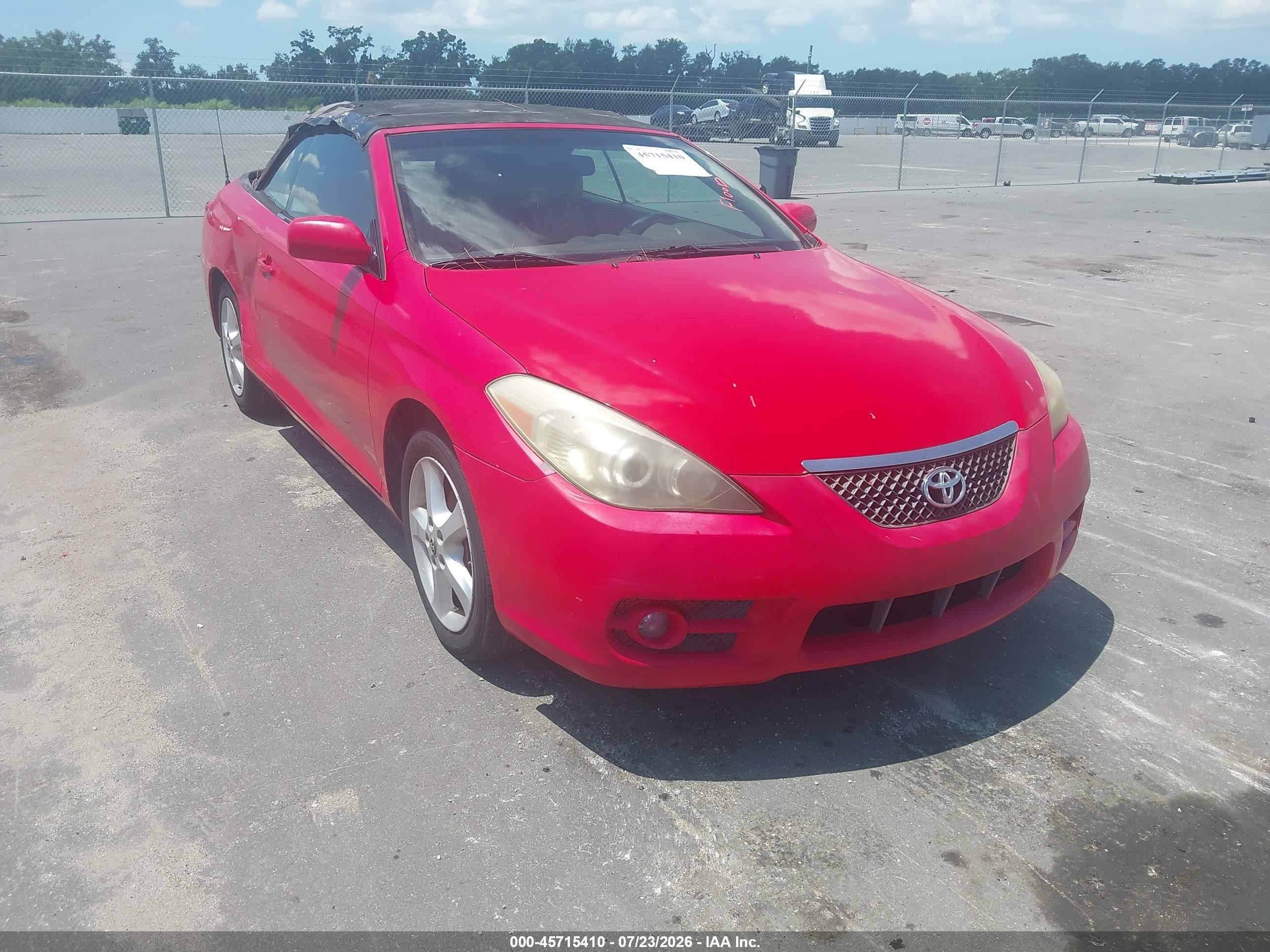 2008 Toyota Camry Solara Sle Красный vin: 4T1FA38P78U137446