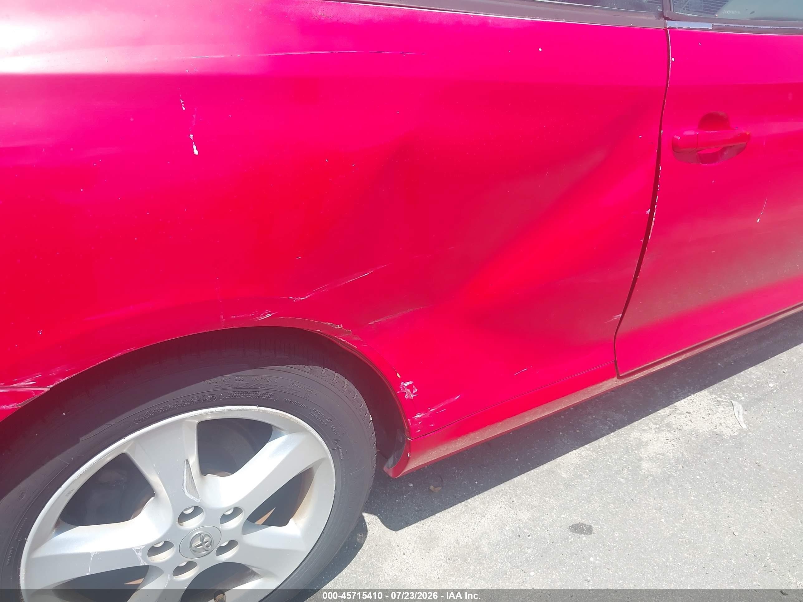 2008 Toyota Camry Solara Sle Красный vin: 4T1FA38P78U137446