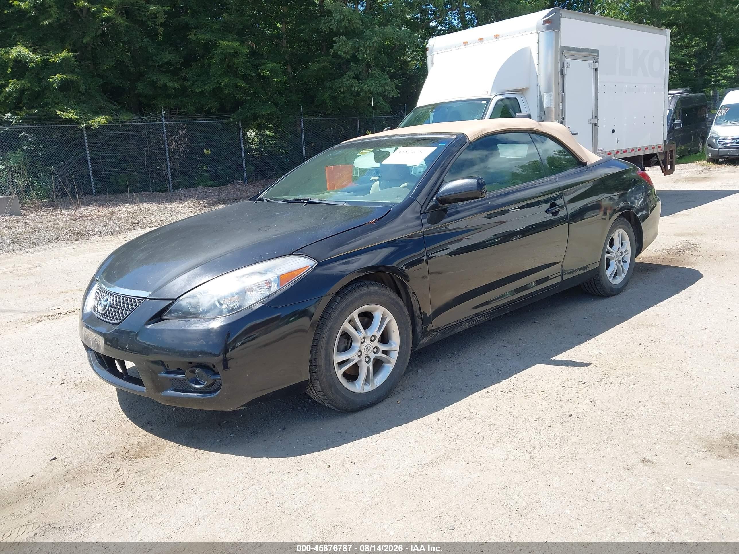 2008 Toyota Camry Solara Se Black vin: 4T1FA38P78U153825