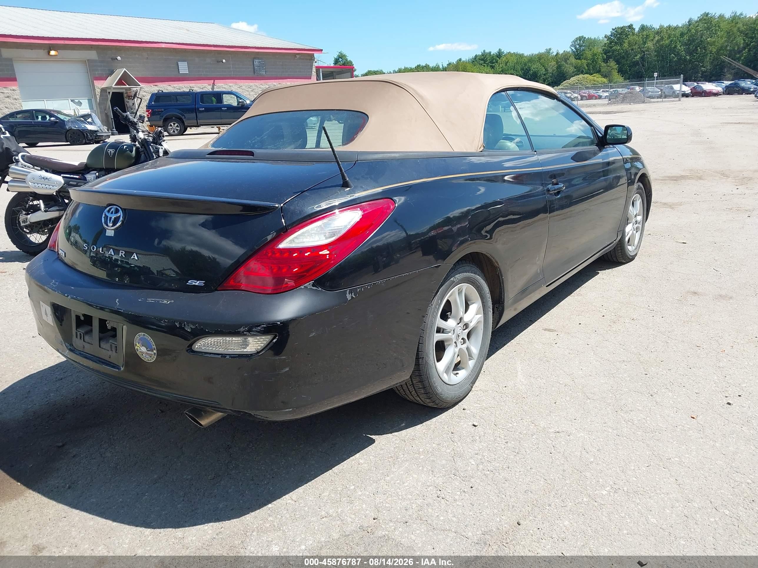 2008 Toyota Camry Solara Se Black vin: 4T1FA38P78U153825