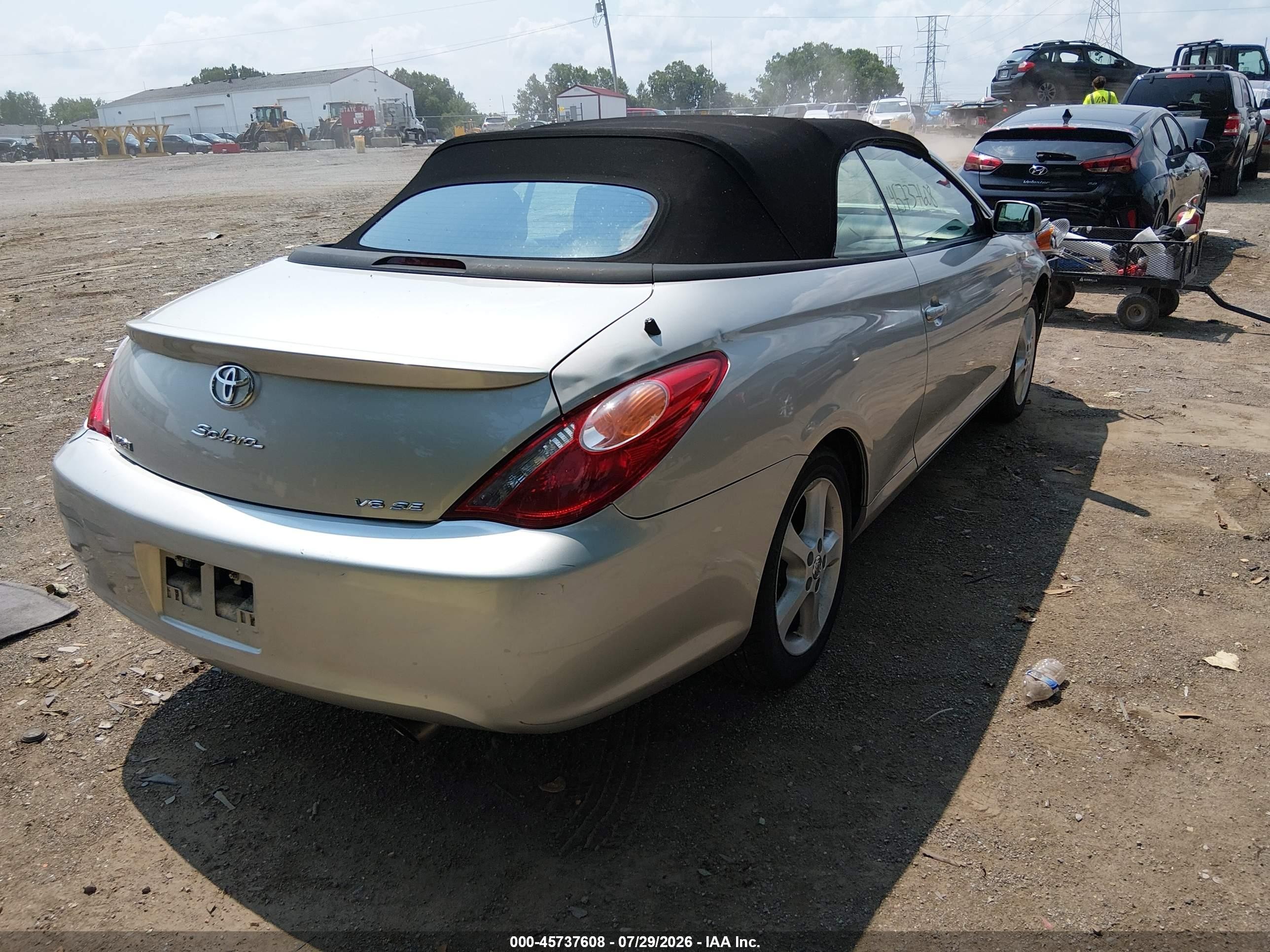 2006 Toyota Camry Solara Se Silver vin: 4T1FA38P86U070000