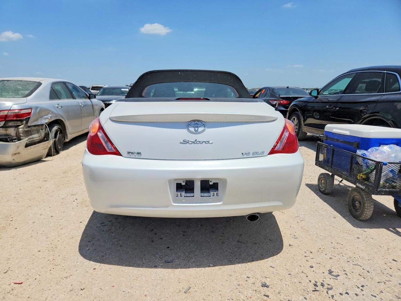 2006 Toyota Camry Solara Sle V6 White vin: 4T1FA38P86U087248