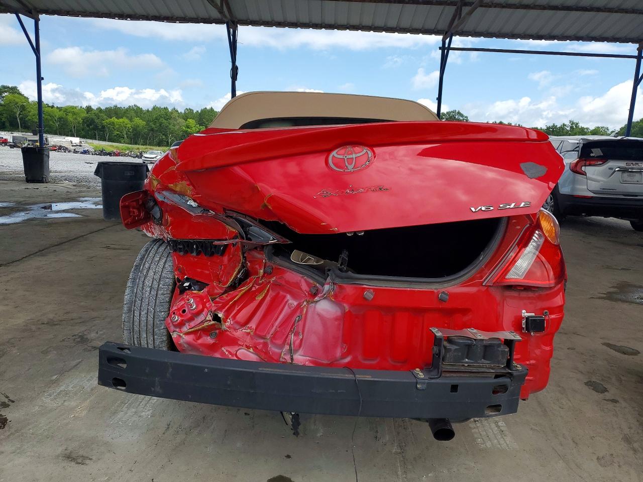 2006 Toyota Camry Solara Sle V6 Red vin: 4T1FA38P86U103769