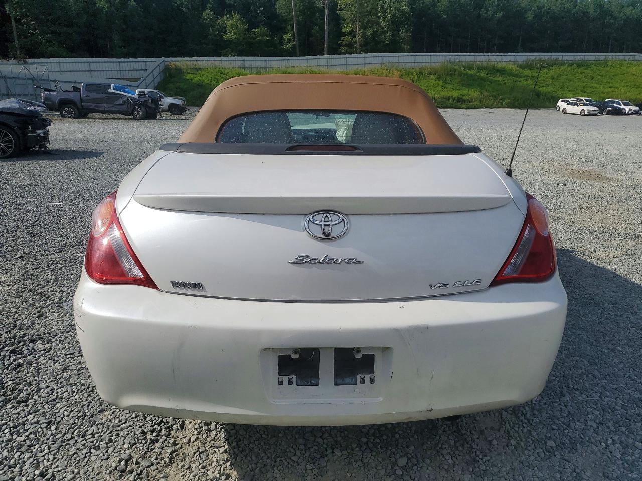 2006 Toyota Camry Solara Sle V6 White vin: 4T1FA38P86U106624