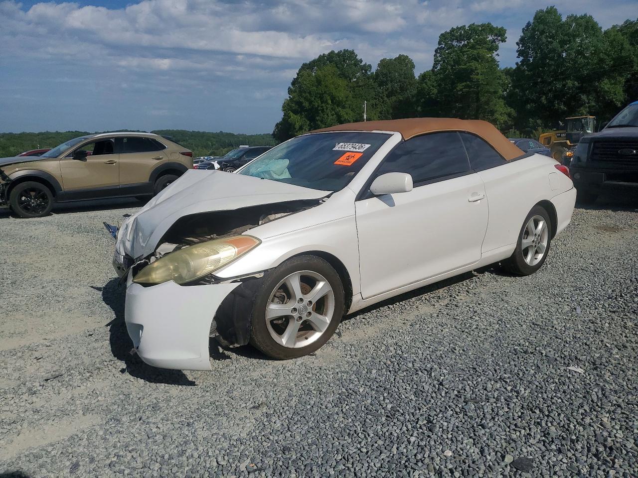 2006 Toyota Camry Solara Sle V6 White vin: 4T1FA38P86U106624