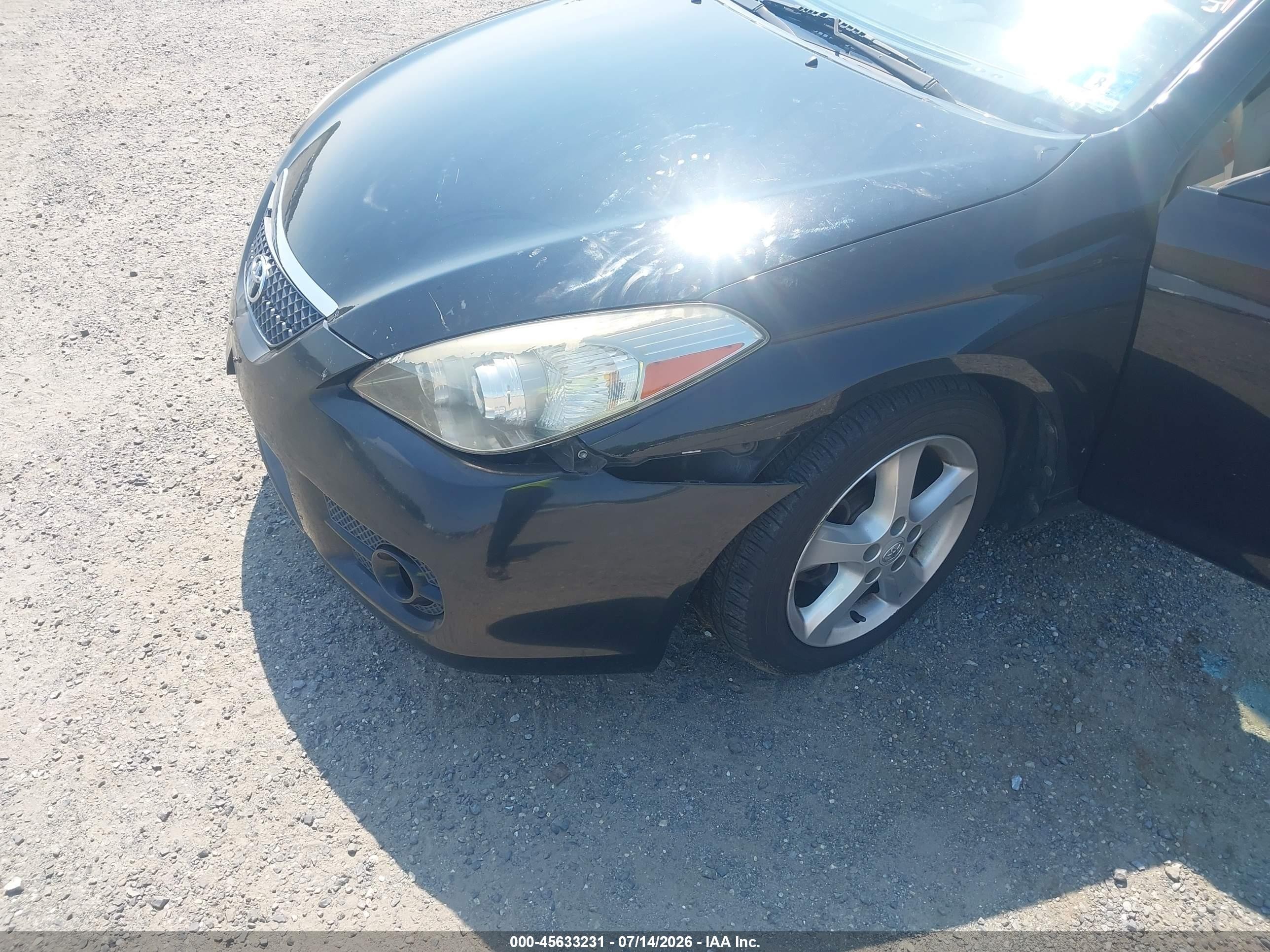 2008 Toyota Camry Solara Sle Black vin: 4T1FA38P88U141067