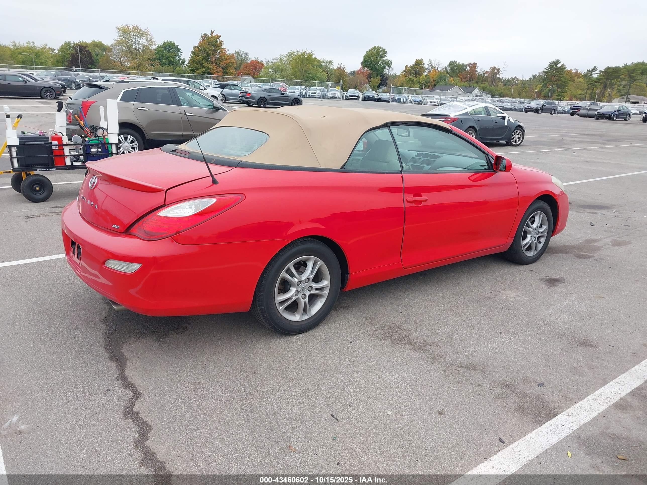 2008 Toyota Camry Solara Se Red vin: 4T1FA38P88U141246