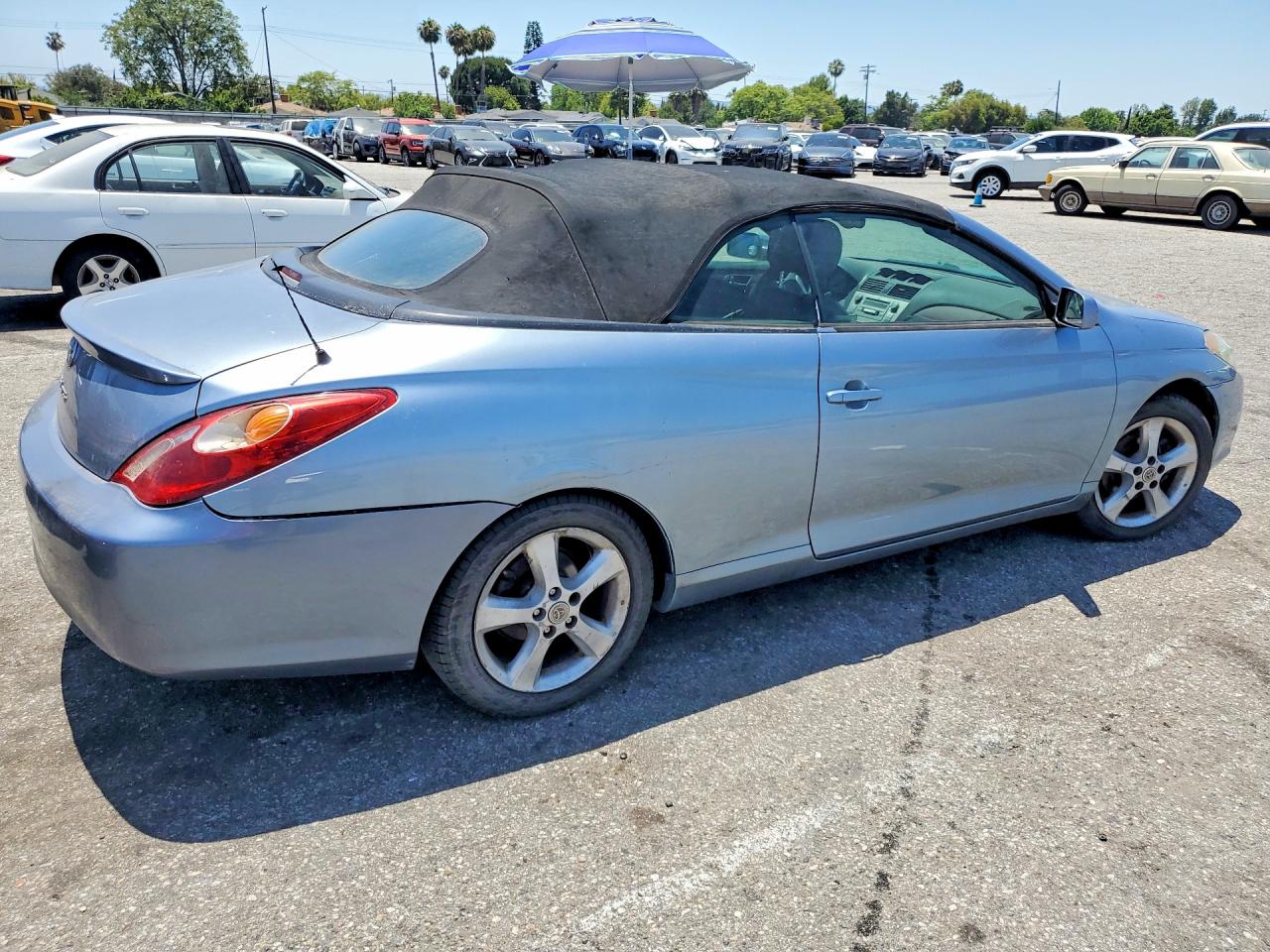 2005 Toyota Camry Solara Sle V6 Blue vin: 4T1FA38P95U040308