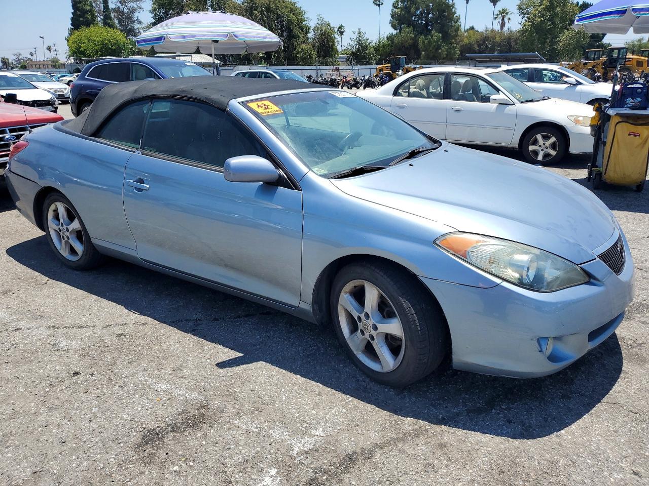 2005 Toyota Camry Solara Sle V6 Blue vin: 4T1FA38P95U040308