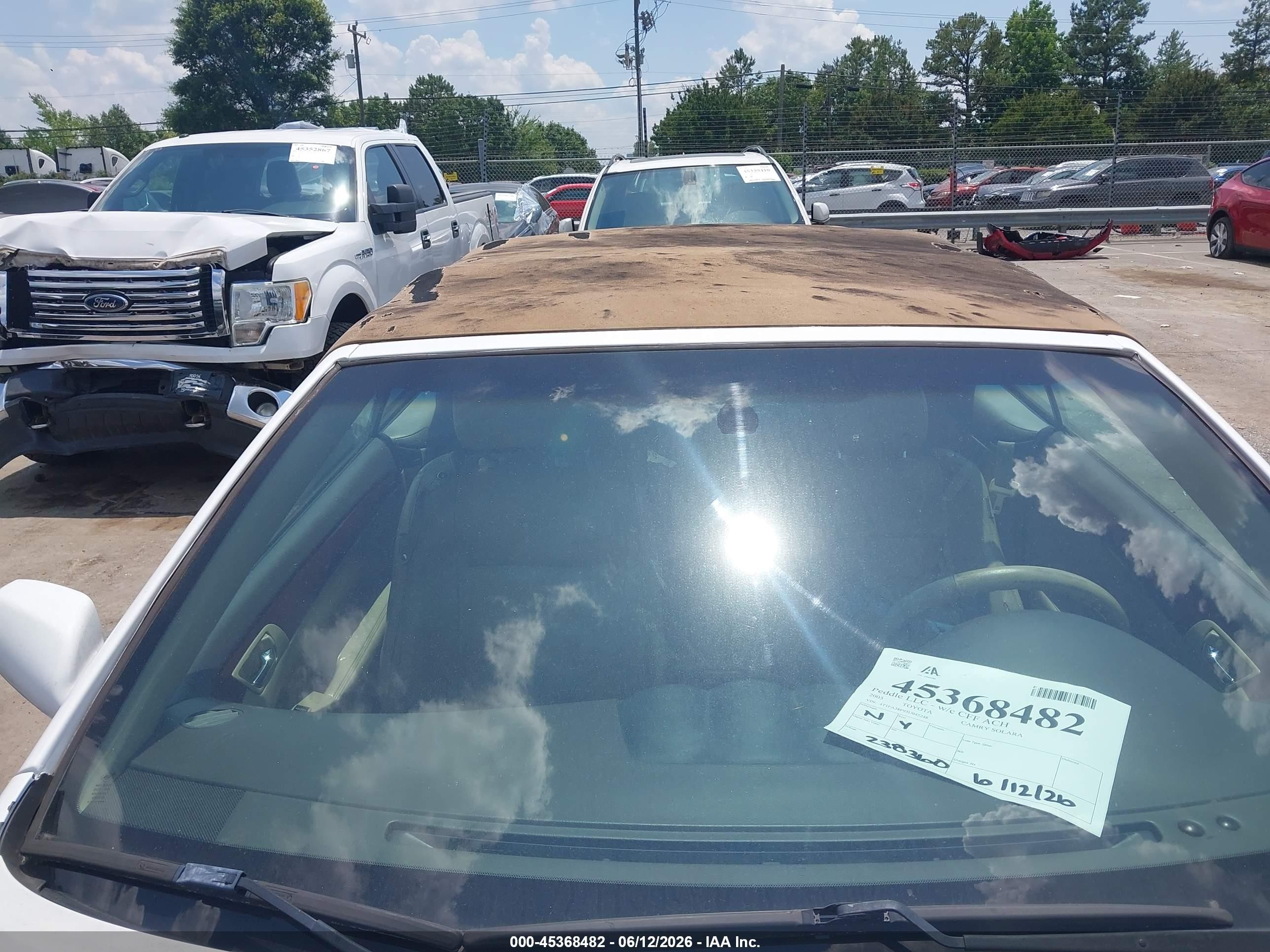 2005 Toyota Camry Solara Sle Белый vin: 4T1FA38P95U045248