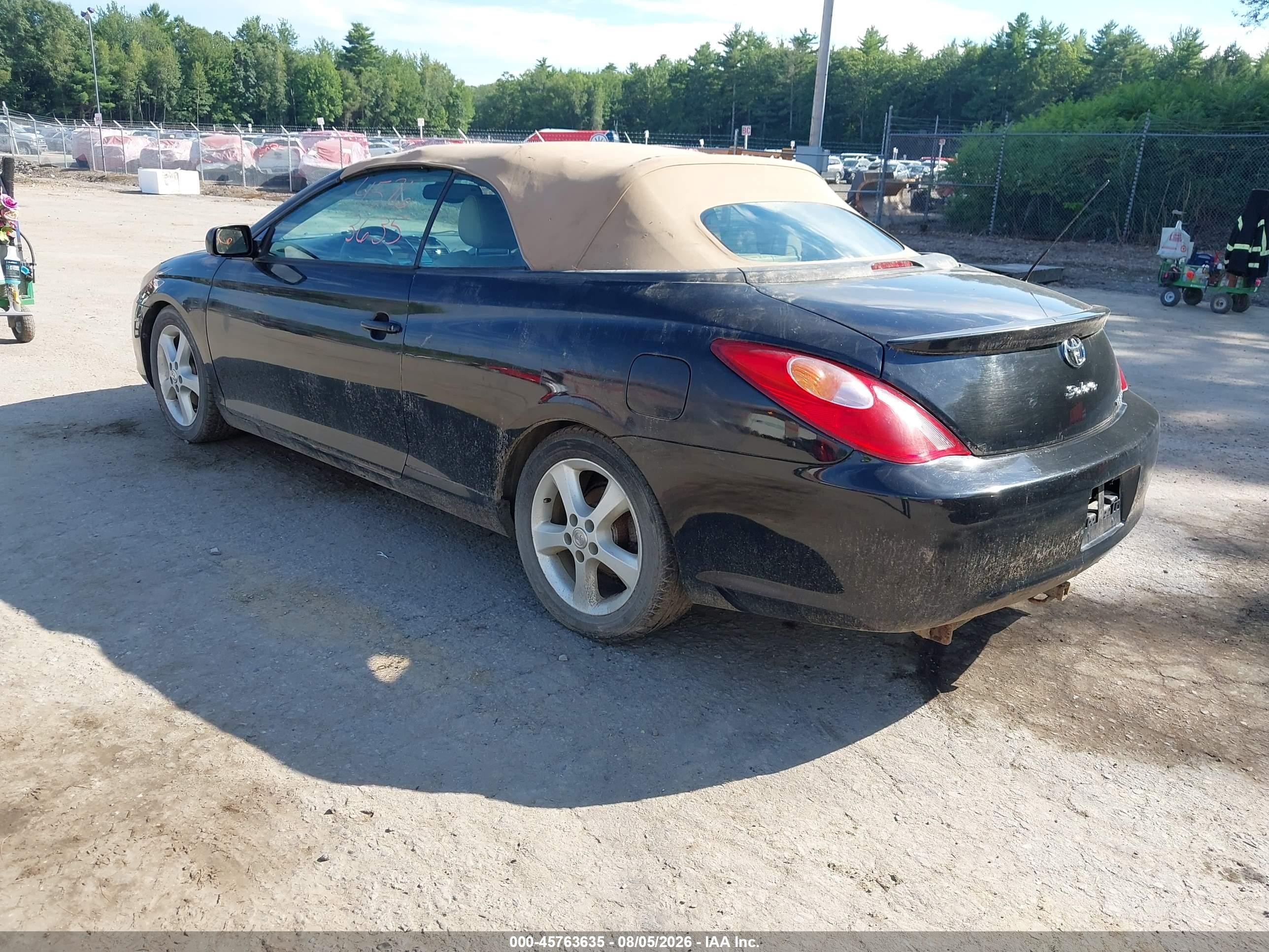 2005 Toyota Camry Solara Sle Black vin: 4T1FA38P95U061417
