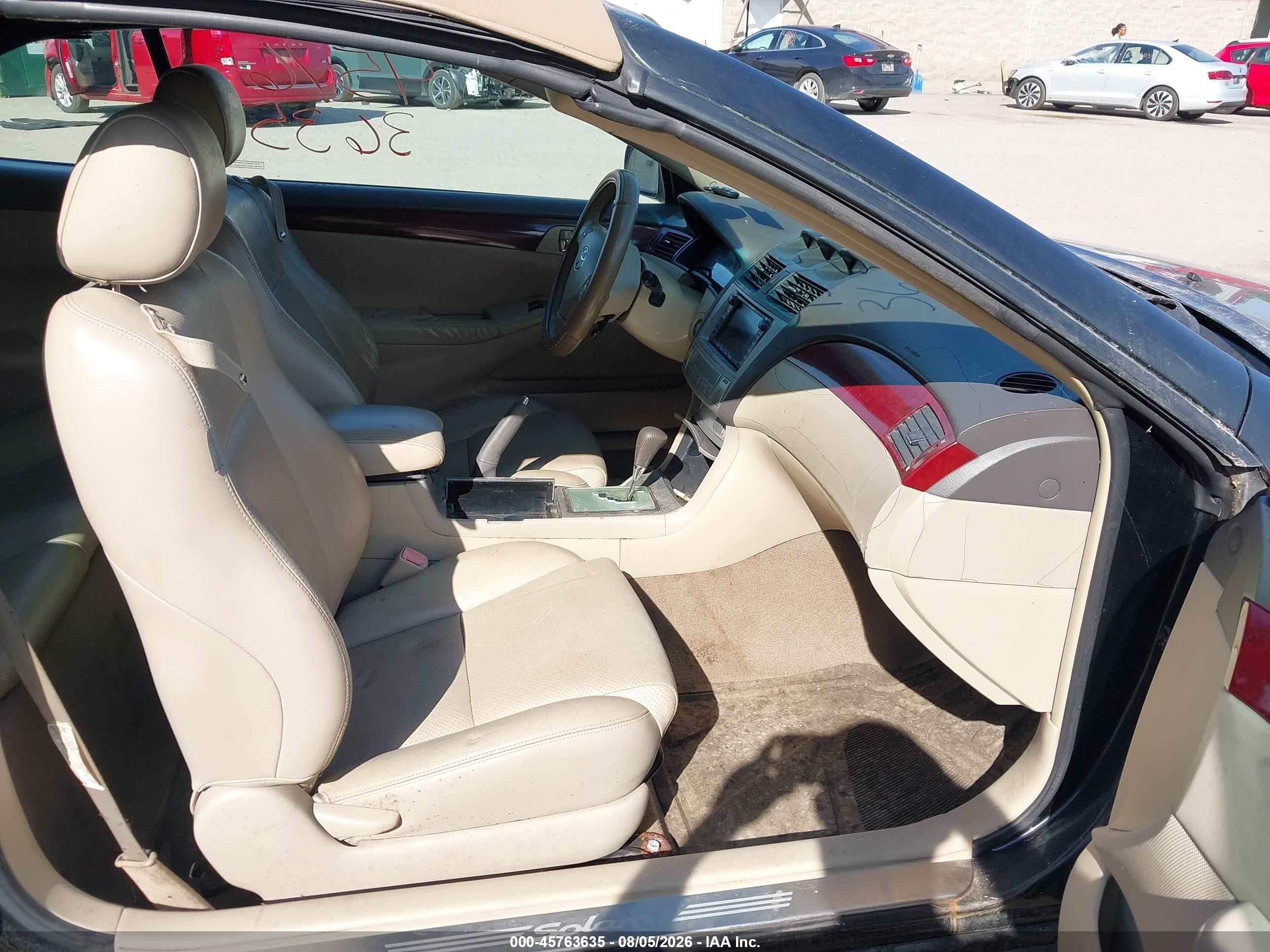 2005 Toyota Camry Solara Sle Black vin: 4T1FA38P95U061417