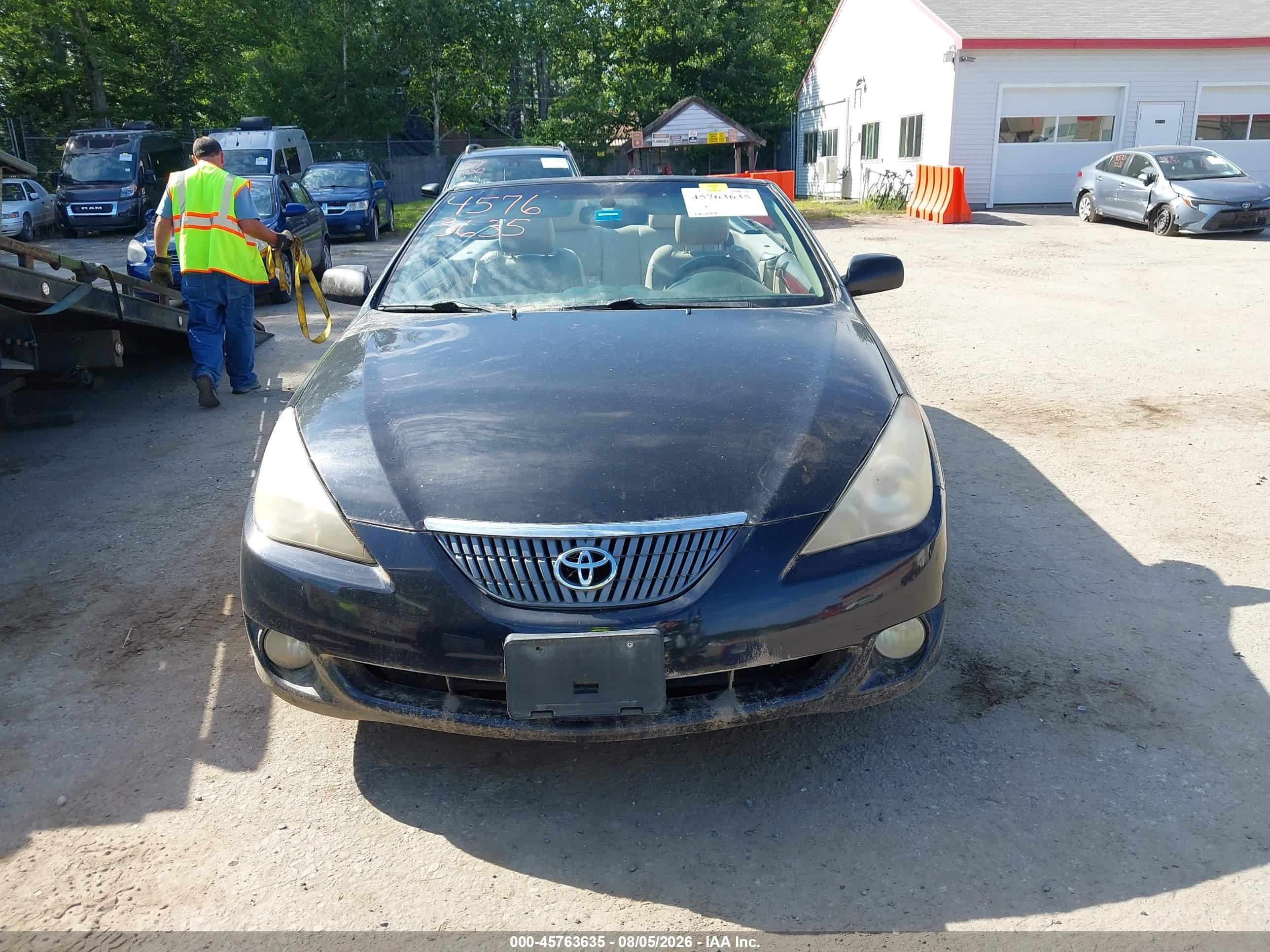 2005 Toyota Camry Solara Sle Black vin: 4T1FA38P95U061417