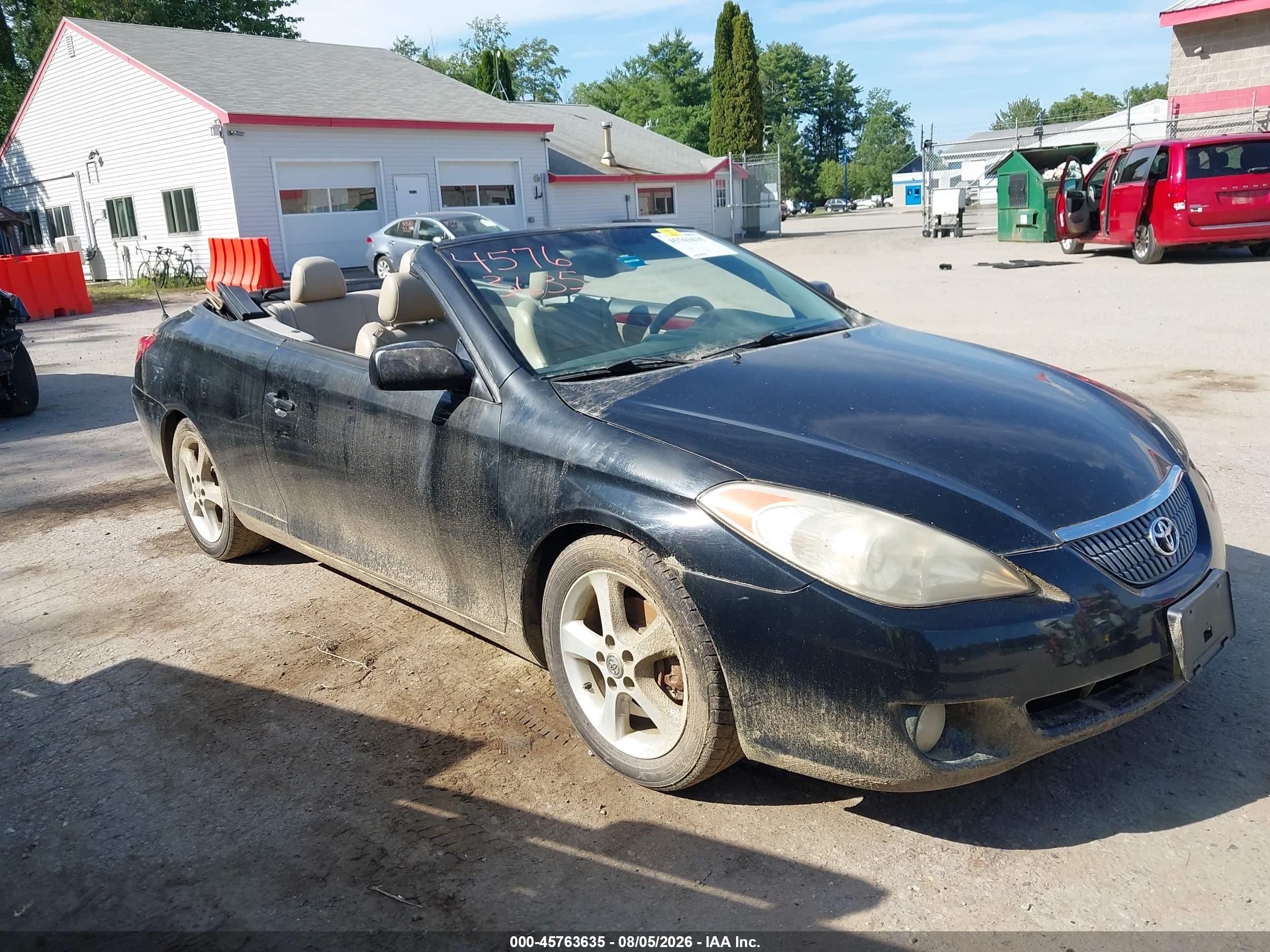 2005 Toyota Camry Solara Sle Black vin: 4T1FA38P95U061417