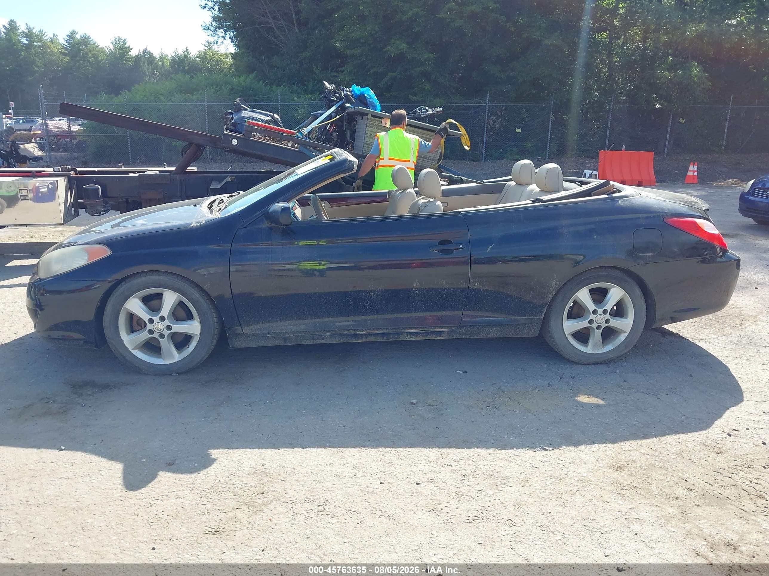 2005 Toyota Camry Solara Sle Black vin: 4T1FA38P95U061417