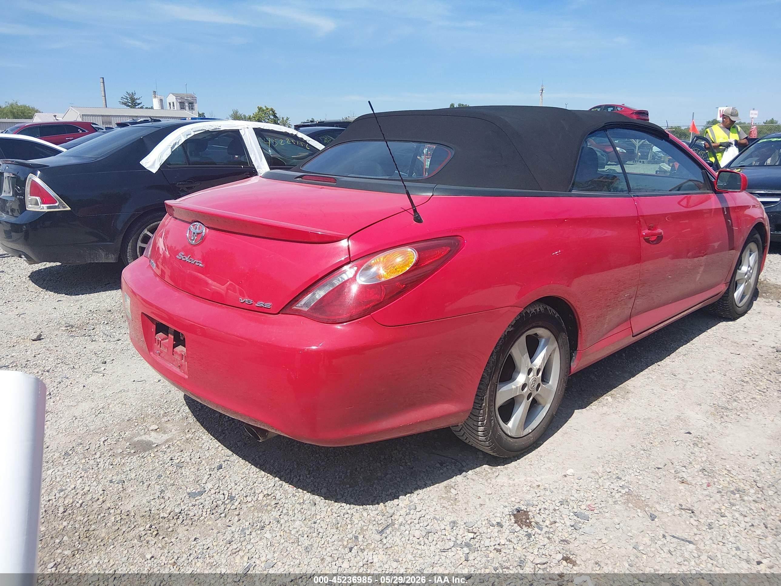 2006 Toyota Camry Solara Se Red vin: 4T1FA38P96U066571
