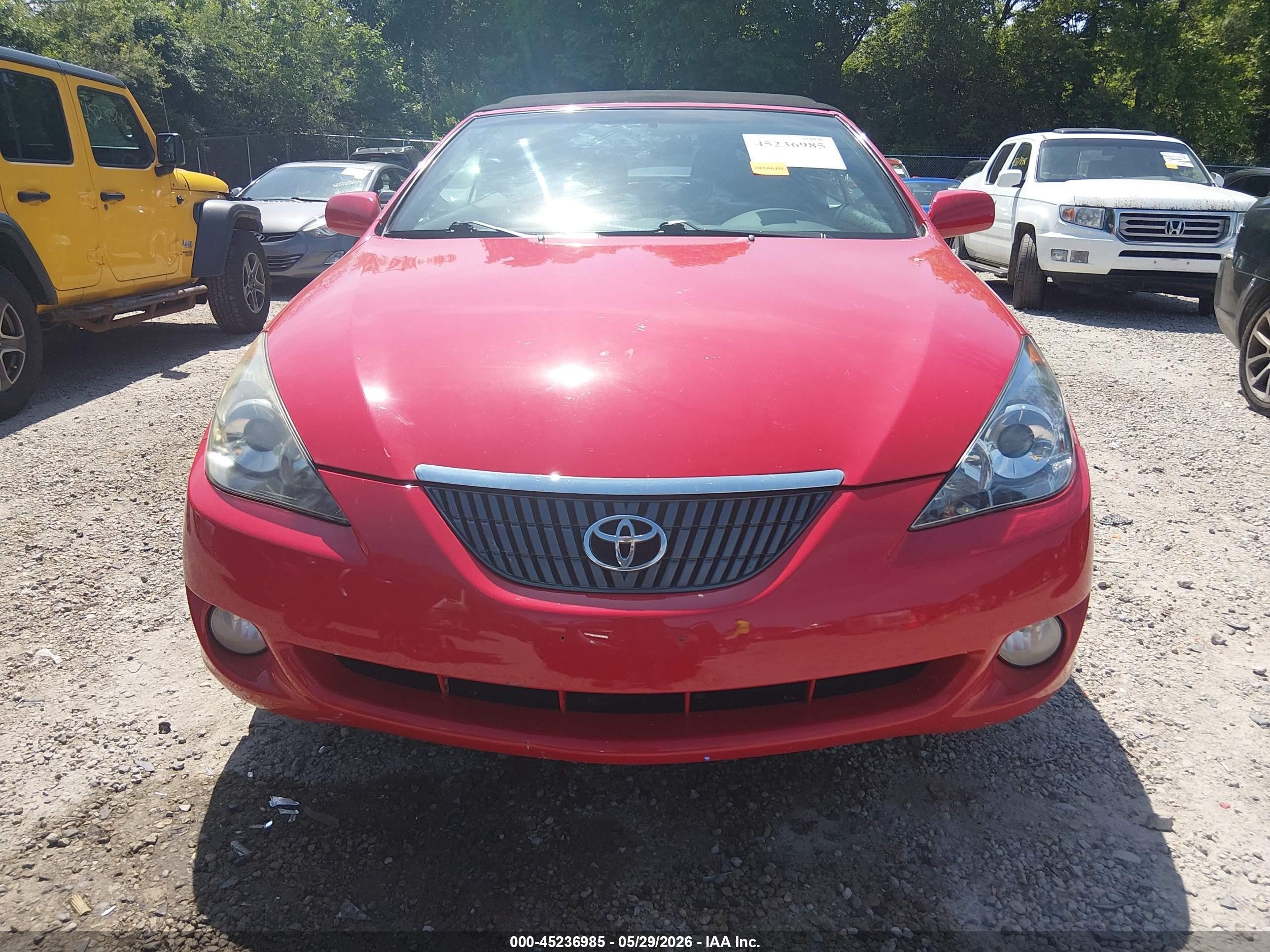 2006 Toyota Camry Solara Se Red vin: 4T1FA38P96U066571