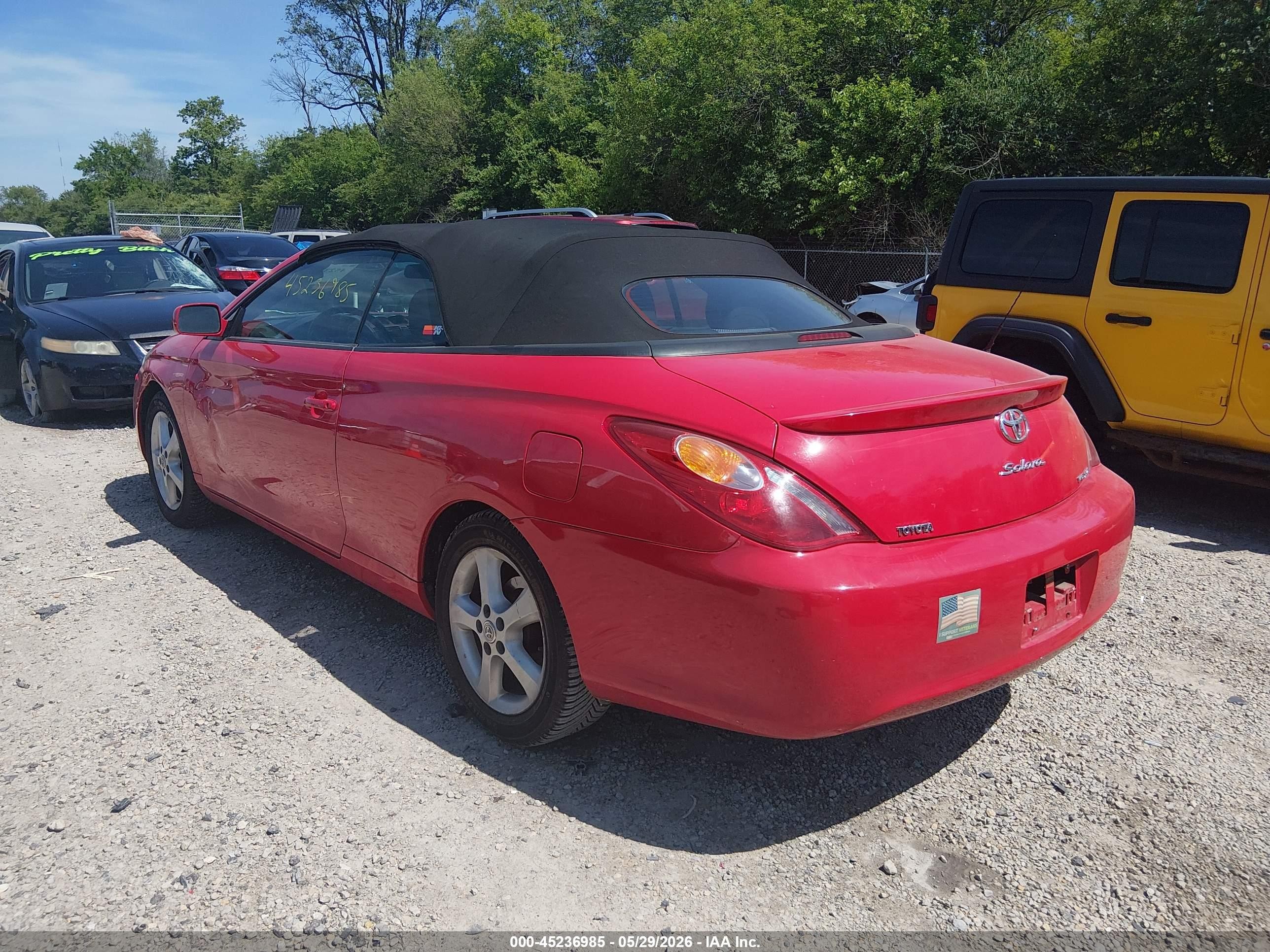 2006 Toyota Camry Solara Se Red vin: 4T1FA38P96U066571