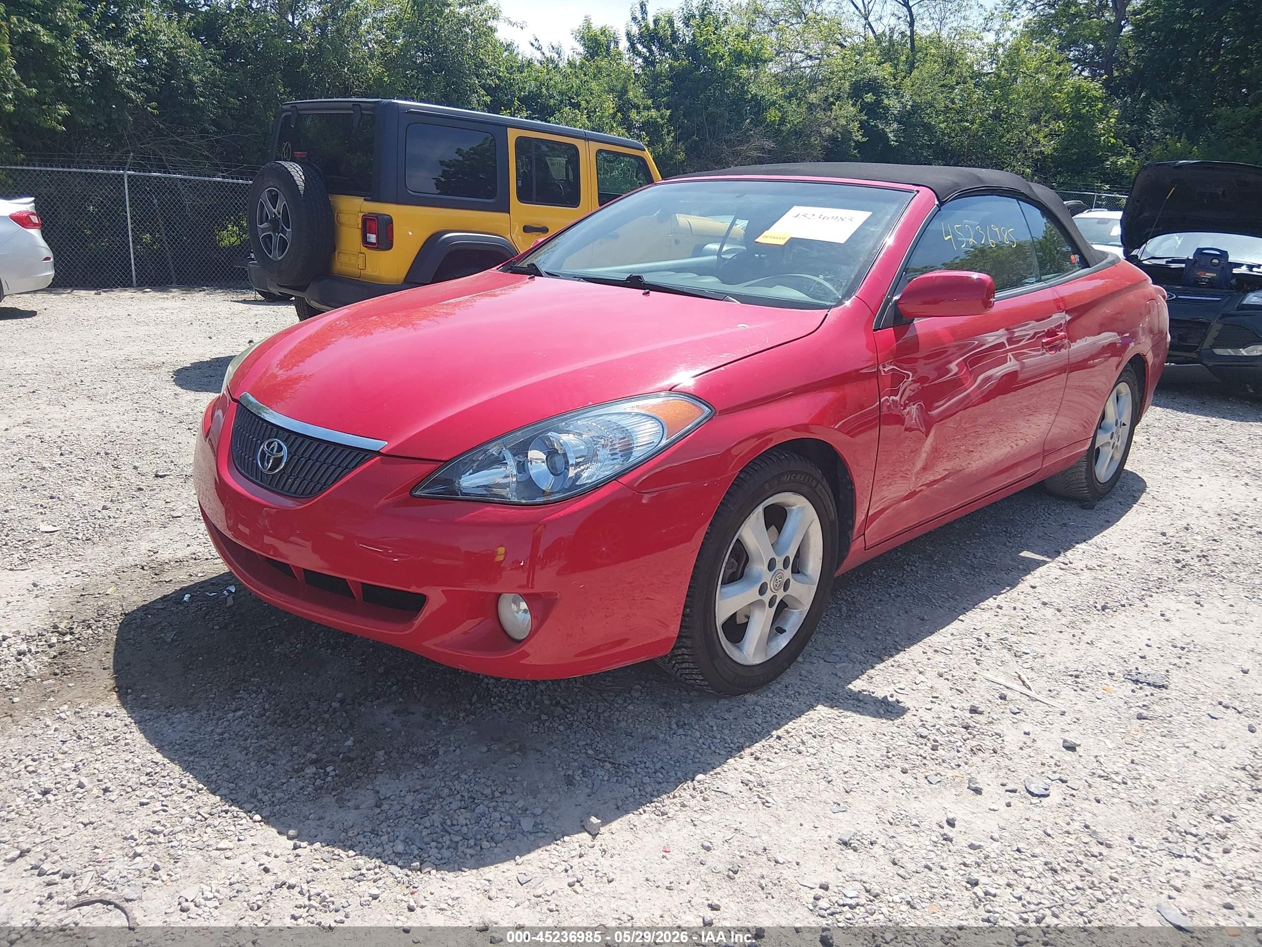 2006 Toyota Camry Solara Se Red vin: 4T1FA38P96U066571