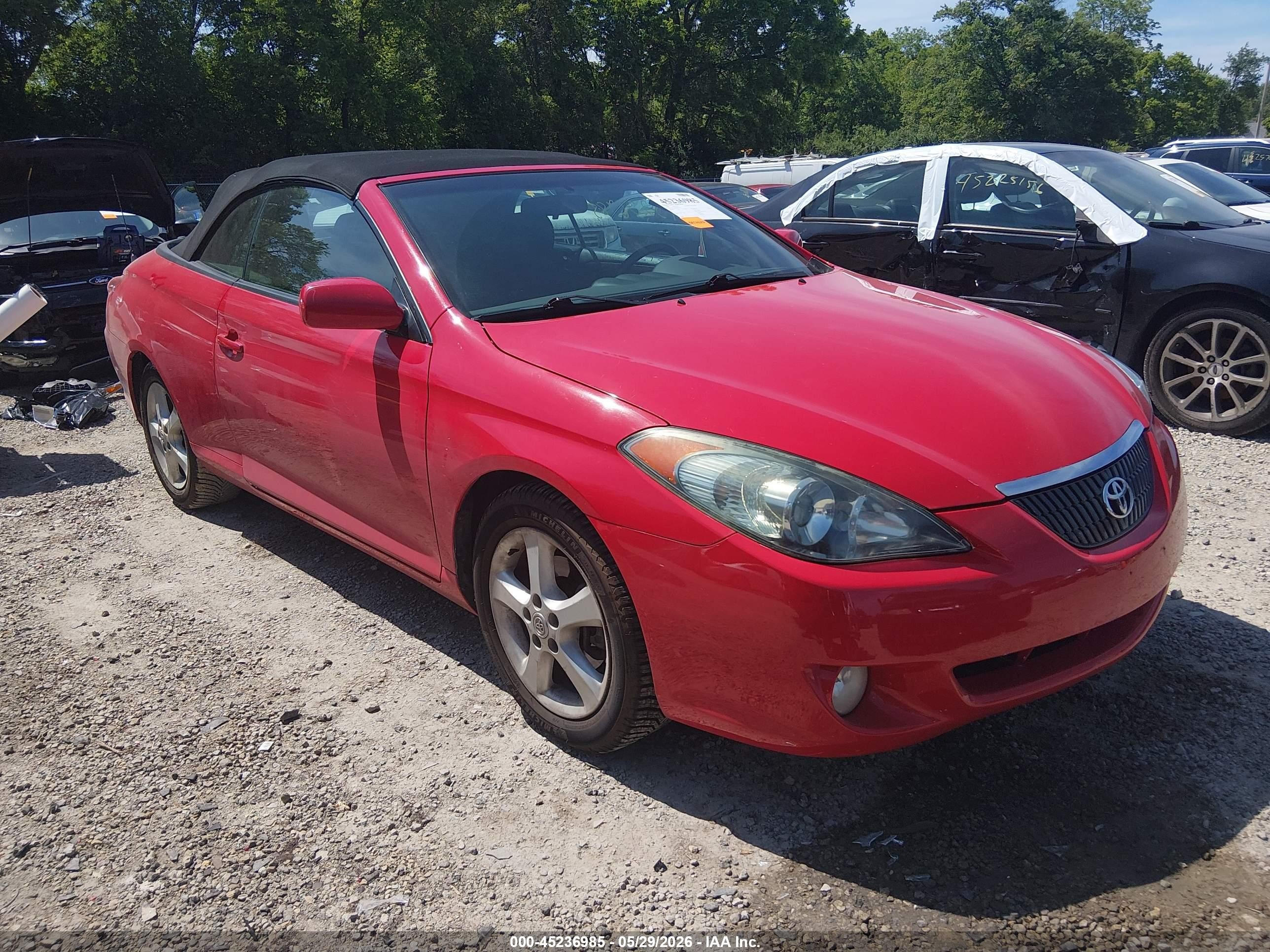 2006 Toyota Camry Solara Se Red vin: 4T1FA38P96U066571