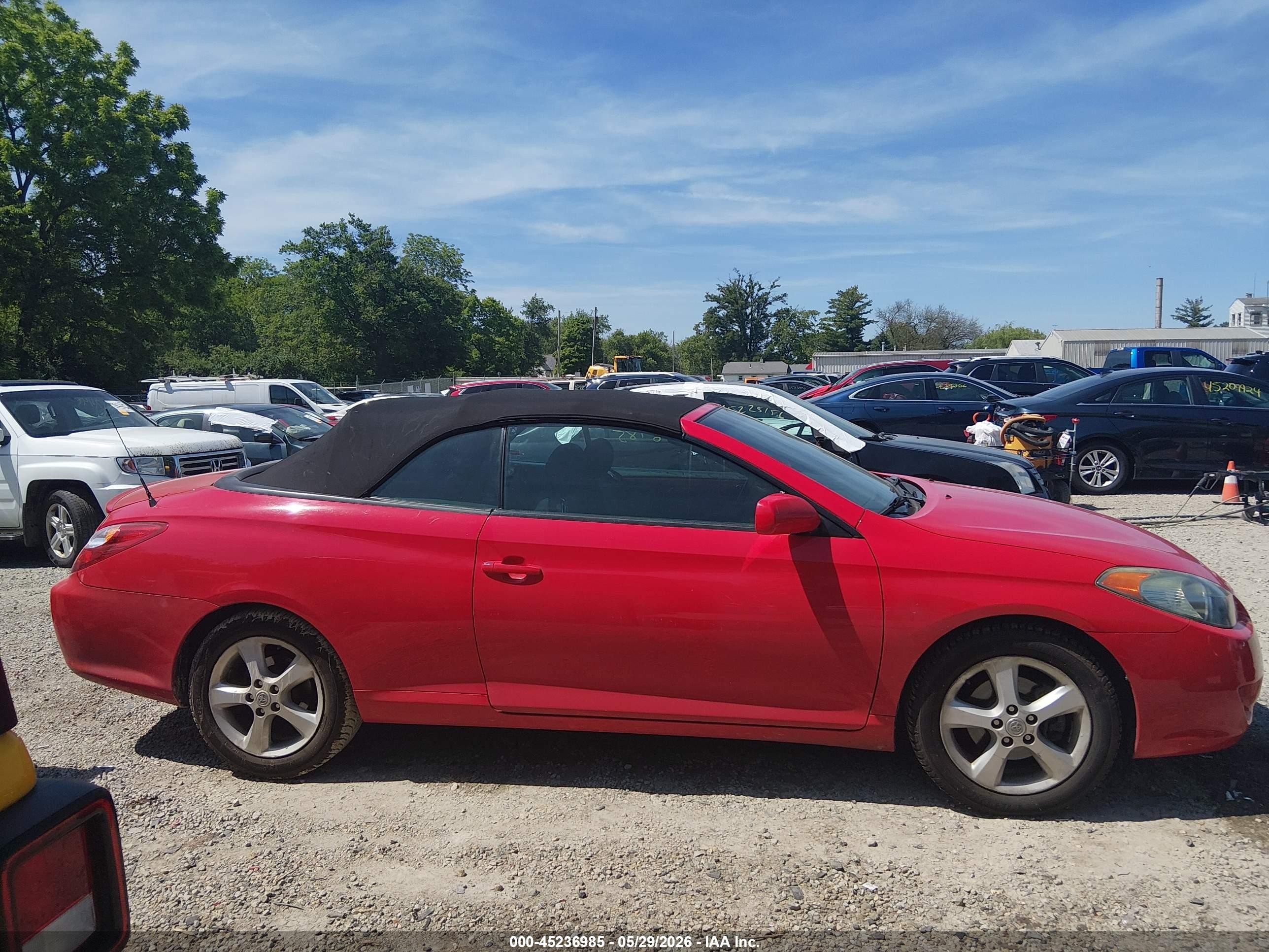 2006 Toyota Camry Solara Se Red vin: 4T1FA38P96U066571