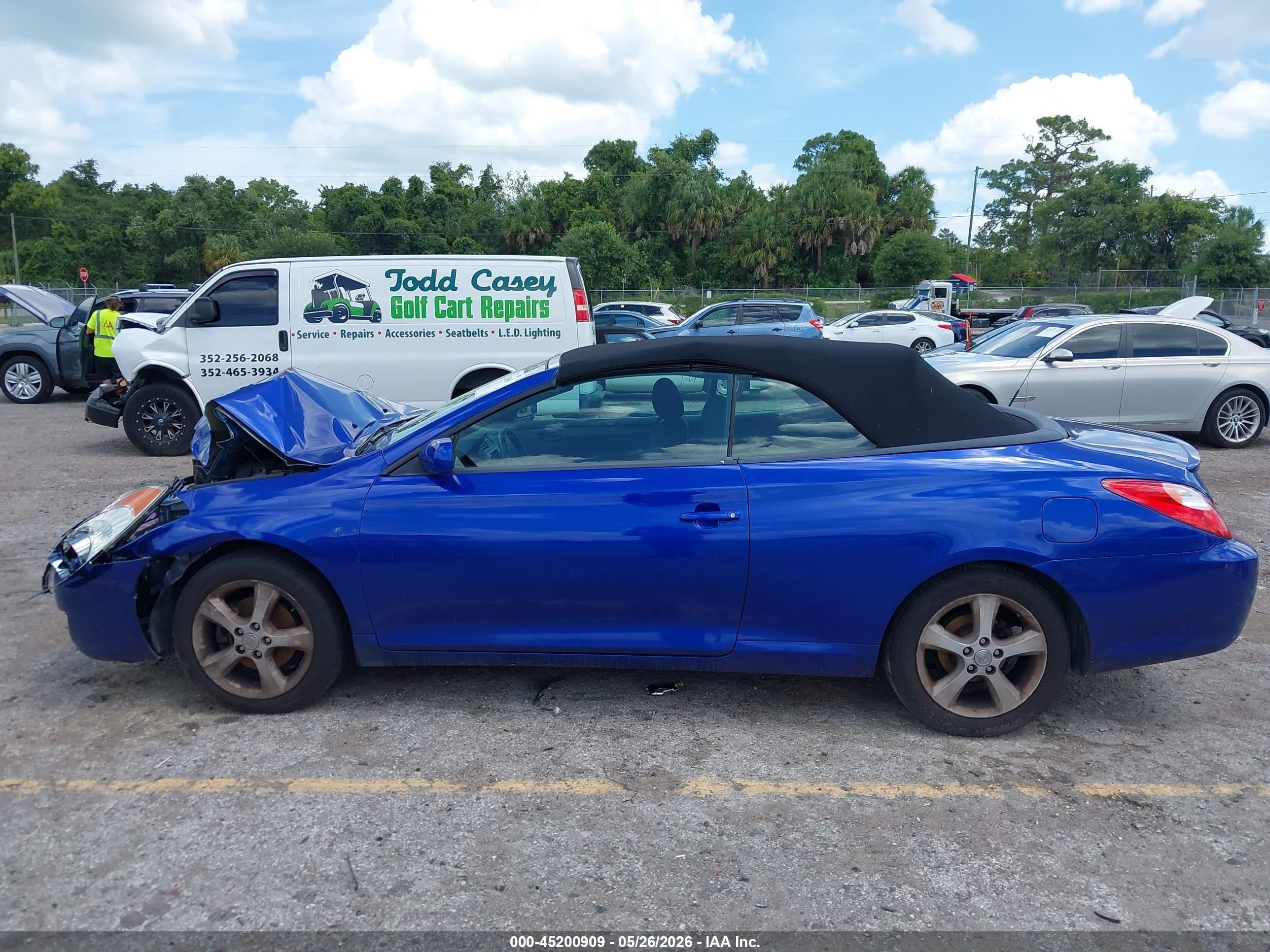2006 Toyota Camry Solara Se Синий vin: 4T1FA38P96U072998