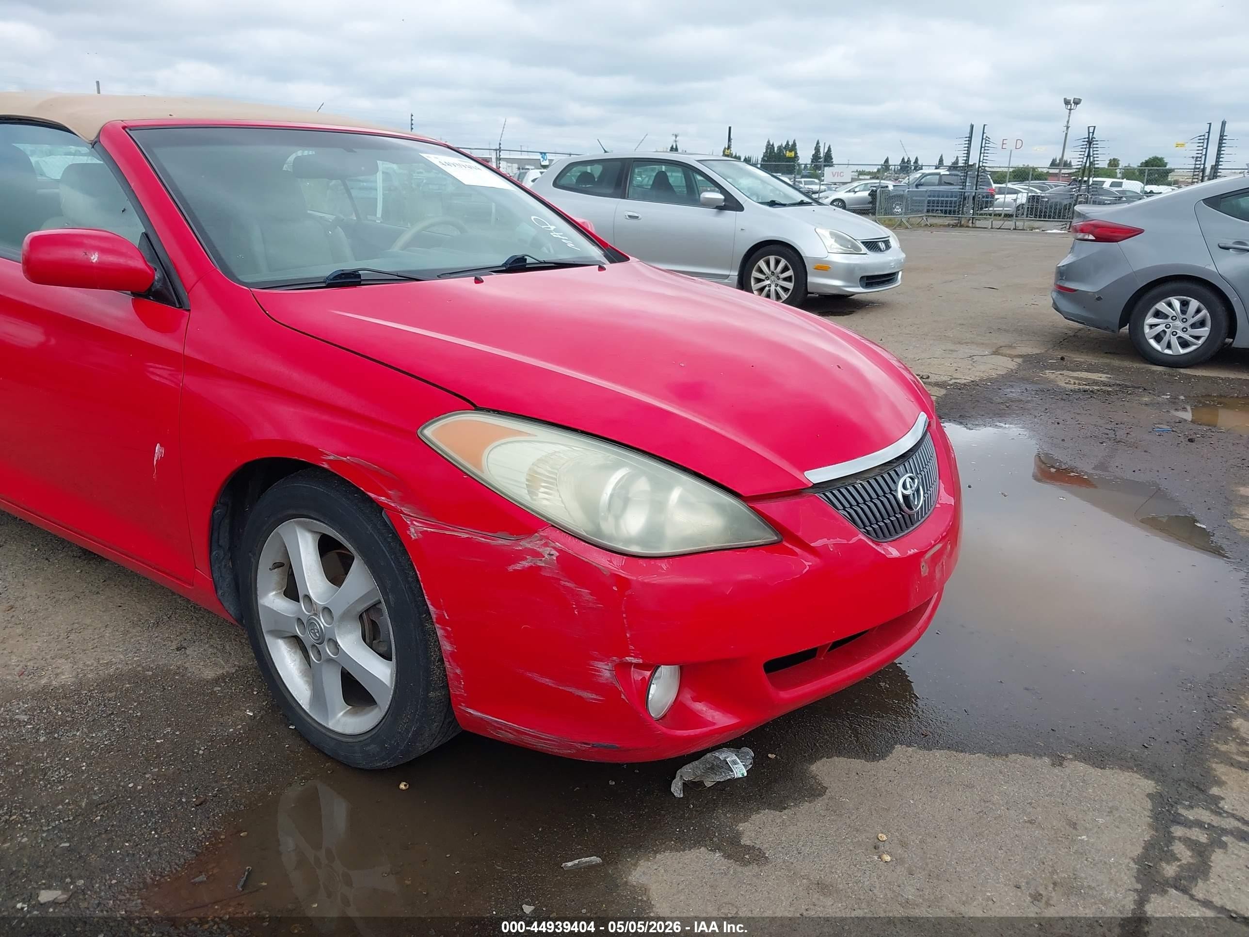 2006 Toyota Camry Solara Sle Red vin: 4T1FA38P96U096797