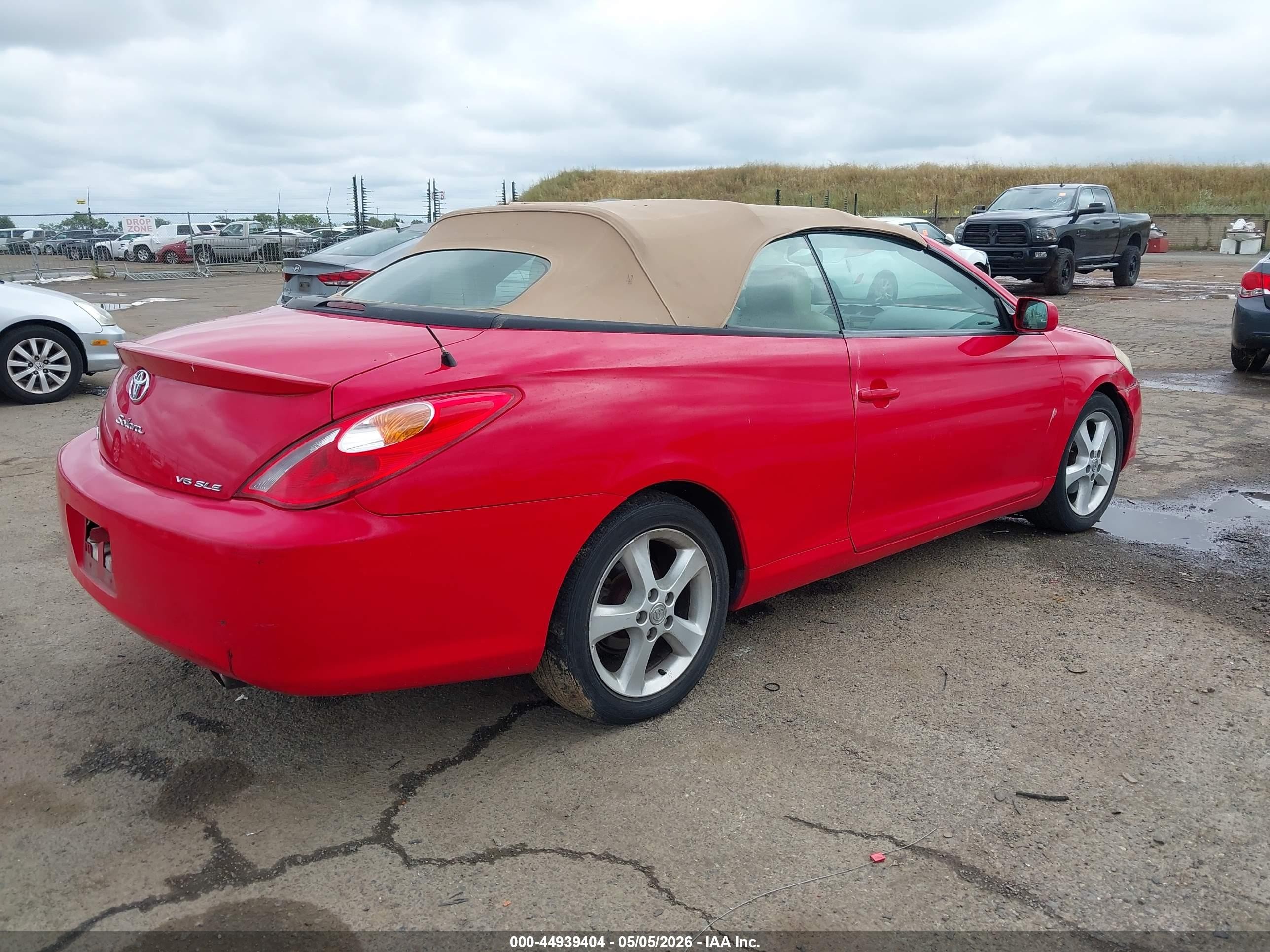 2006 Toyota Camry Solara Sle Red vin: 4T1FA38P96U096797