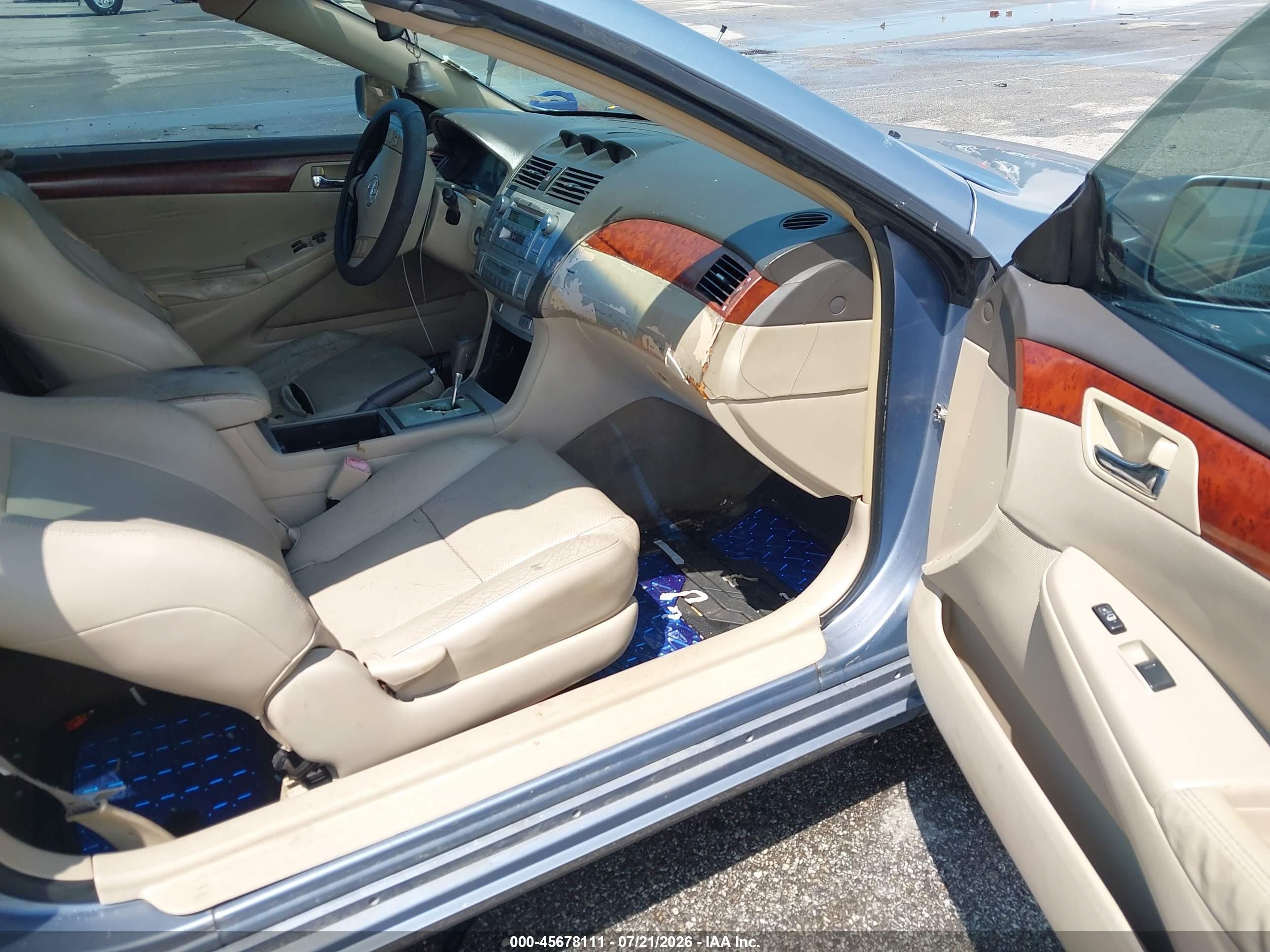 2006 Toyota Camry Solara Sle Blue vin: 4T1FA38P96U098646
