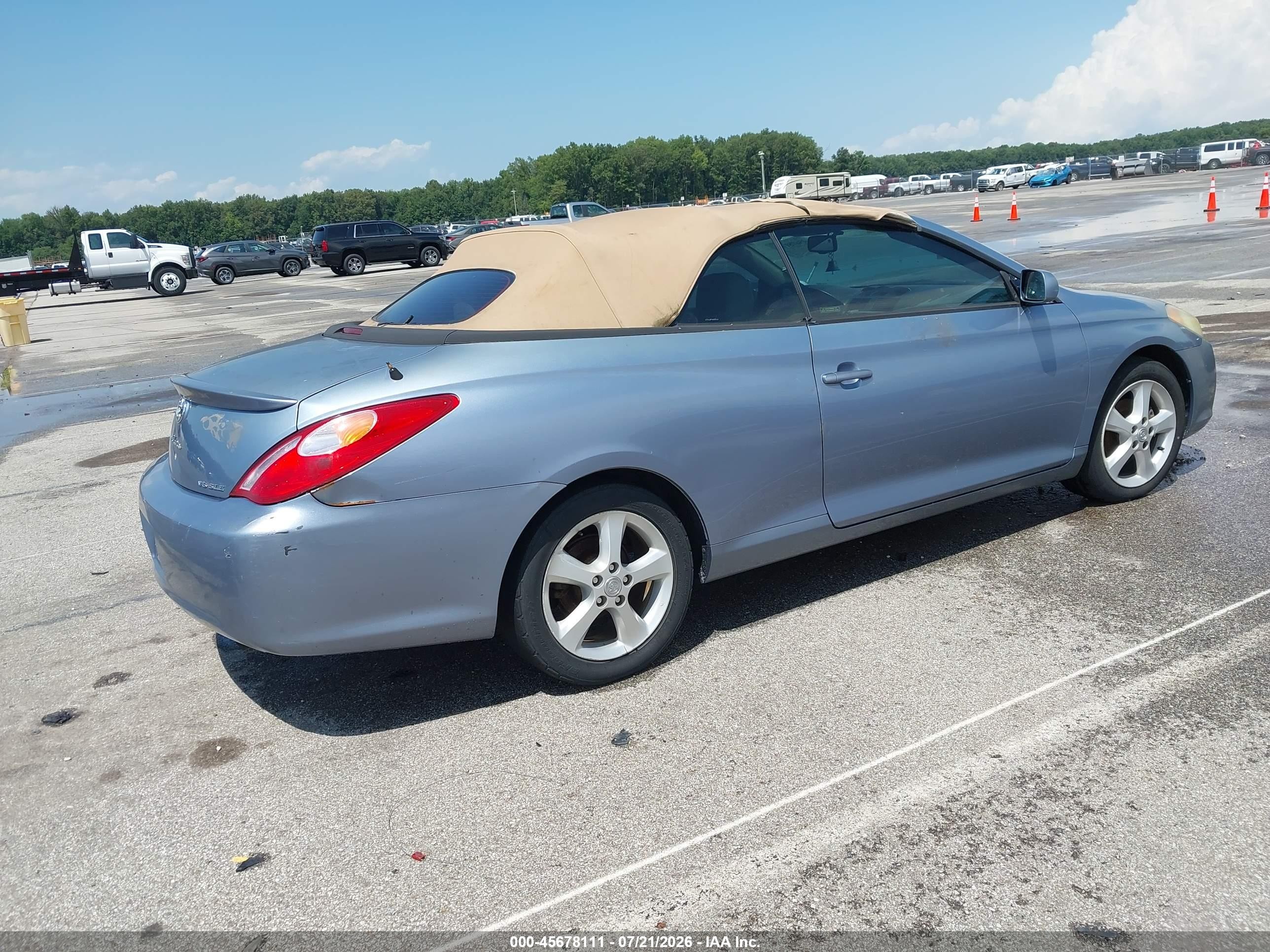 2006 Toyota Camry Solara Sle Blue vin: 4T1FA38P96U098646