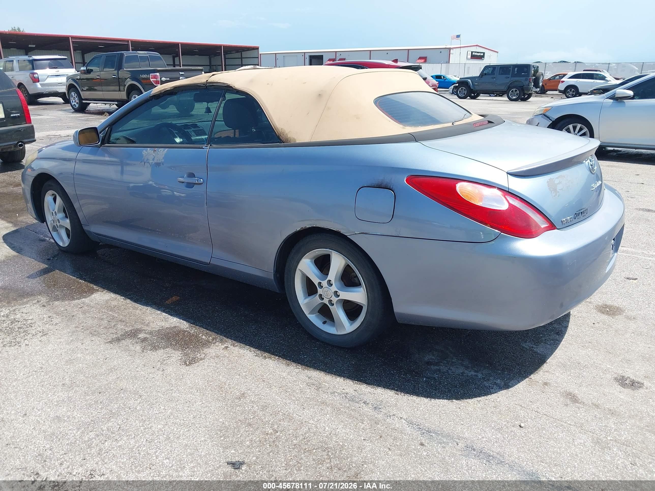 2006 Toyota Camry Solara Sle Blue vin: 4T1FA38P96U098646