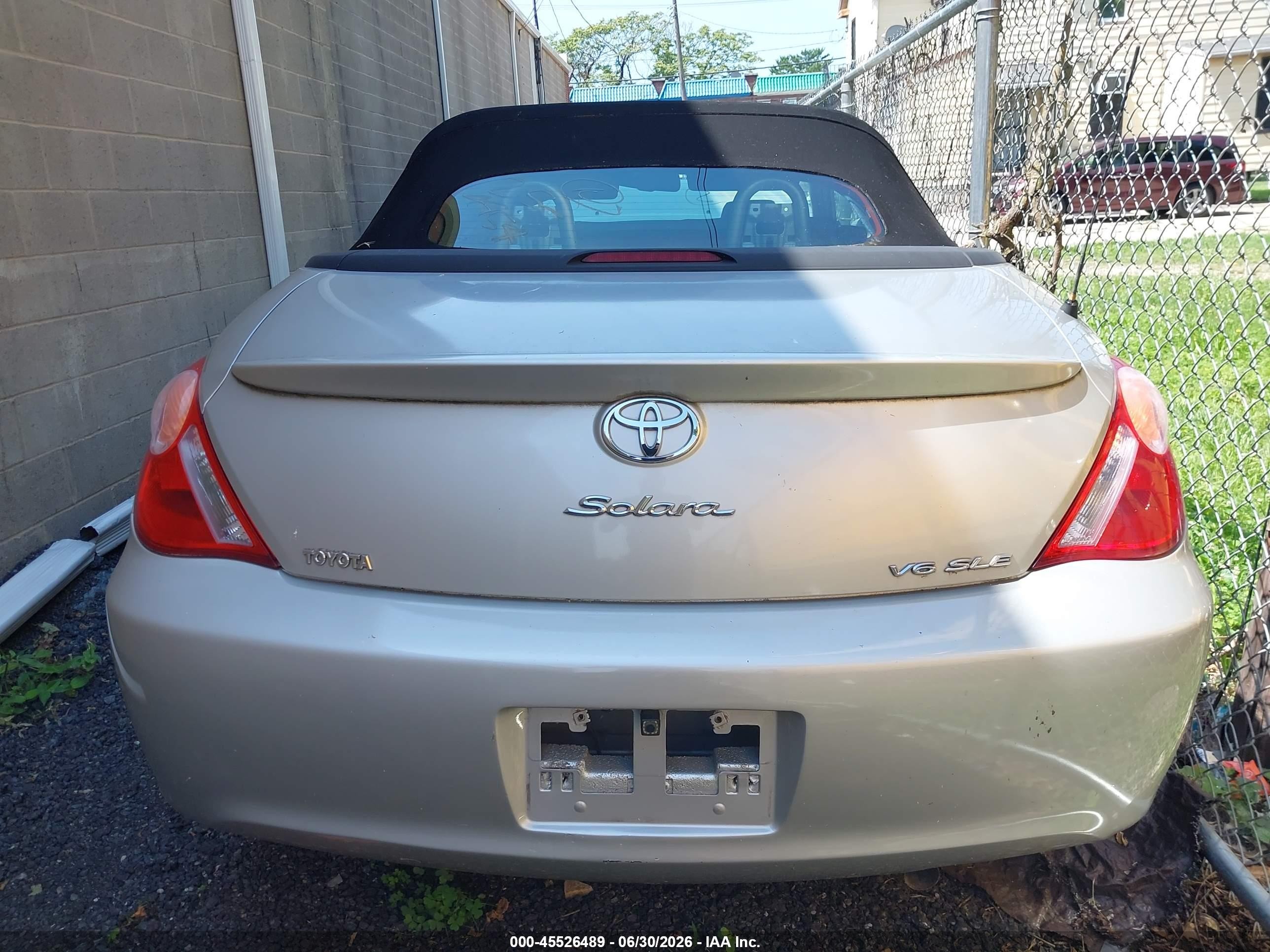 2006 Toyota Camry Solara Sle Silver vin: 4T1FA38P96U106695