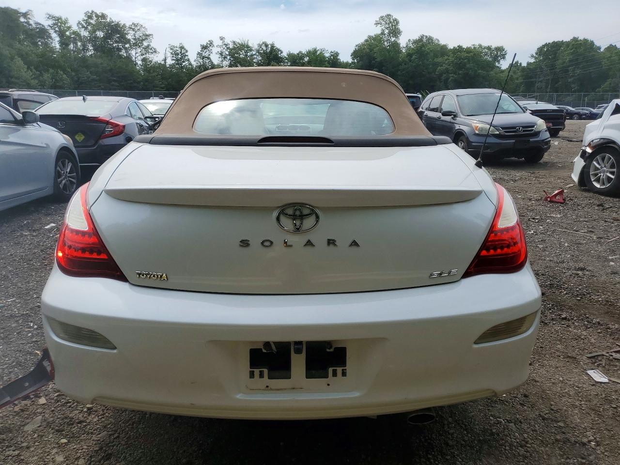 2008 Toyota Camry Solara Sle V6 White vin: 4T1FA38P98U138355